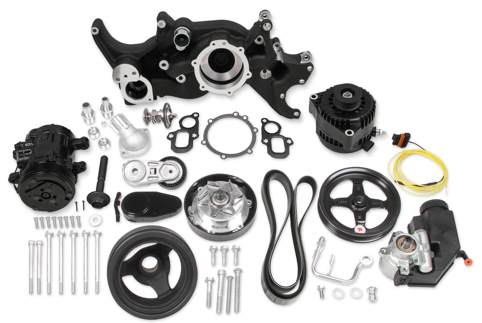 Holley 20-205BK Holley Mid-Mount Complete Accessory Systems