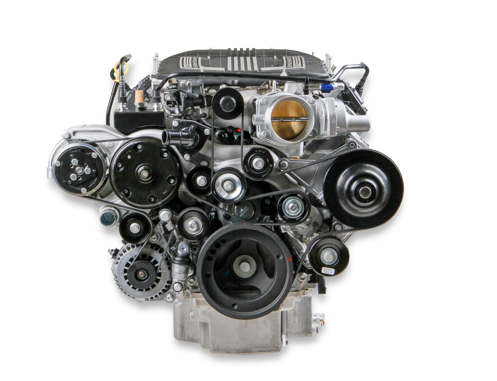 Holley Mid-Mount Complete Accessory Systems 20-221 Drive Systems, LT Mid-Mount, Dry Sump, Serpentine, Alternator, Water Pump, Power Steering, A/C, Satin Finish, Chevy, Gen V, 6.2L, Kit thumbnail 6