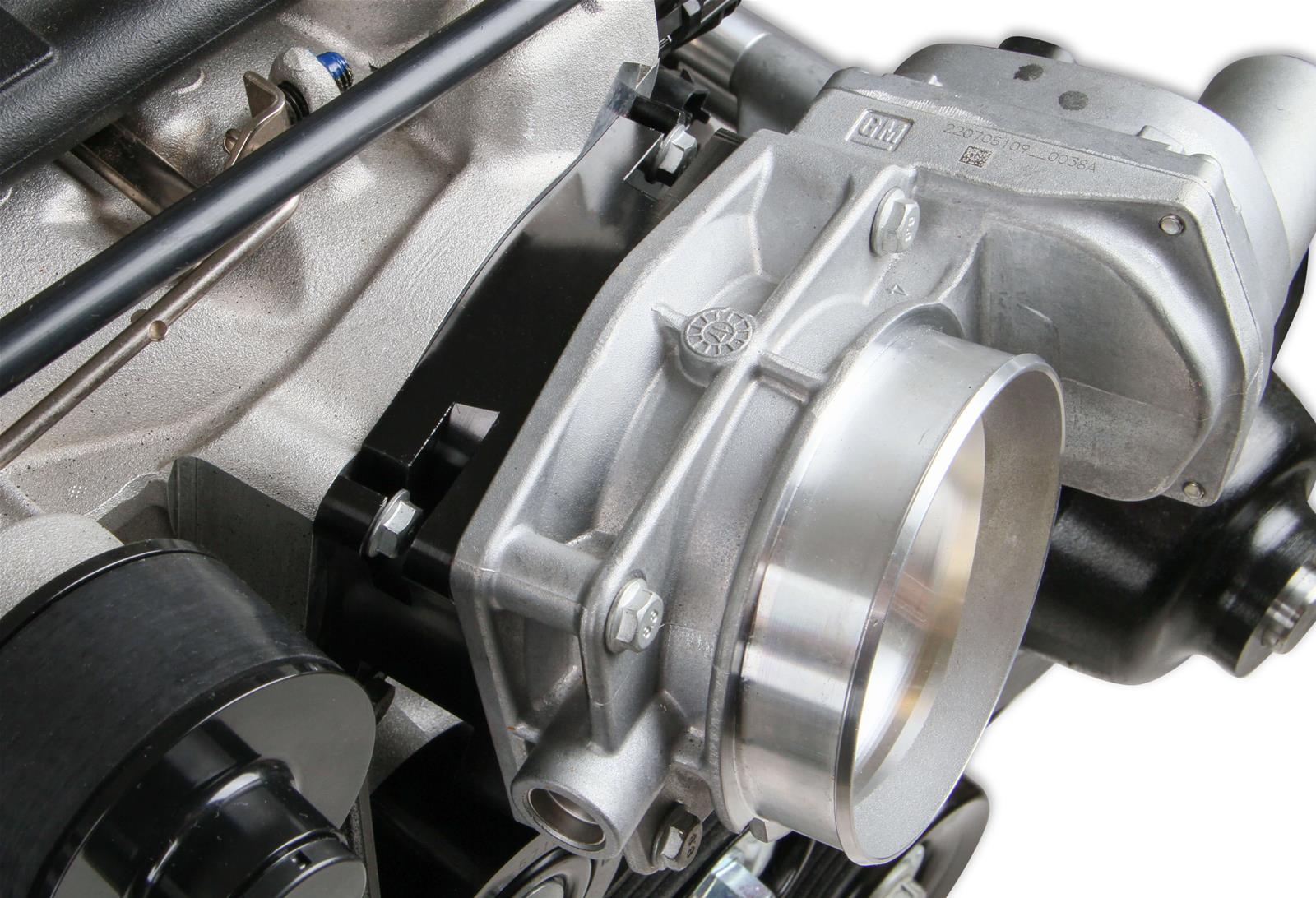 Holley Mid-Mount Complete Accessory Systems 20-221BK Drive Systems, LT Mid-Mount, Dry Sump, Serpentine, Alternator, Water Pump, Power Steering, A/C, Black Finish, Chevy, Gen V, 6.2L, Kit thumbnail 8