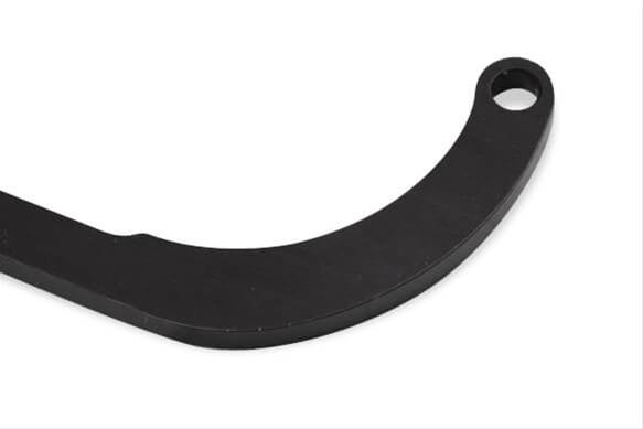 Holley Billet Throttle Return Spring Brackets 20-284 Brackets, Aluminum, Carburetor Base Mount, Black Finish, Dual Spring, for Model 4150, 4160, Edelbrock Style, Each thumbnail 2