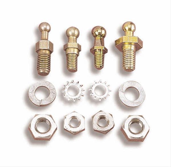 Holley Carburetor Throttle Lever Studs 20-2 Studs, Studs, Steel Zinc, Assortment, with 1/4 in., 5/16 in., 7/32 in., 3/8 in. Studs, Universal, Kit