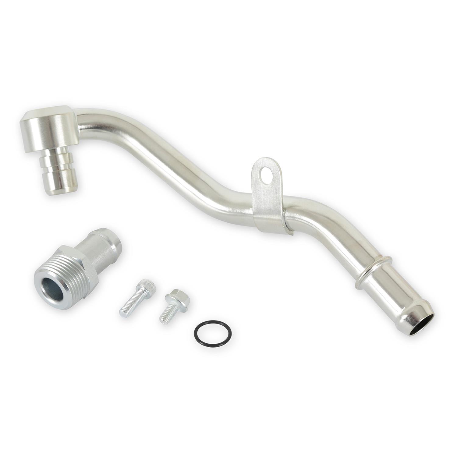 Holley High-Mount Complete Accessory Systems 20-310 Drive Systems, High-Mount, Serpentine, Alternator, Power Steering, AC, Water Pump, Aluminum, Natural, Timing Cover, Ford, 7.3L Godzilla, Kit thumbnail 4