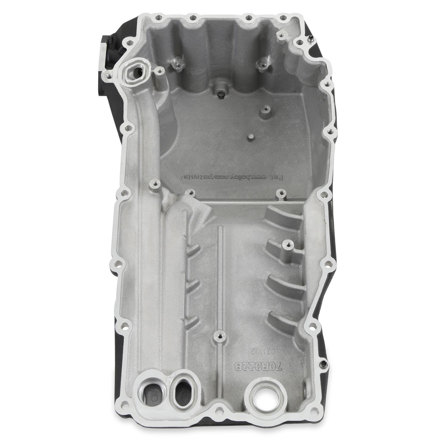 Holley Ford 7.3L Godzilla High-Mount Accessory Drive Base Kits 20-320BK Systems, Kit, Oiling System, Serpentine, Black Powdercoated Finish, Godzilla, Kit