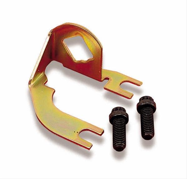 20-45 Holley Transmission Kickdown Bracket Steel Gold Chevy Small Block 20-45 Holley Transmission Kickdown Bracket Steel Gold Chevy Small Block