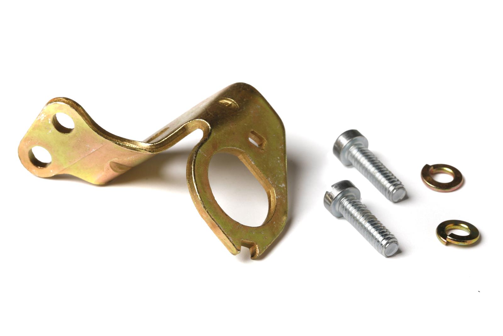 Holley Brackets and Linkages 20-9 Brackets, Throttle Solenoid, Steel, Zinc, Gold Finish, for Model 4010, 4011, 4150, 4160, 4180, 4360, Each