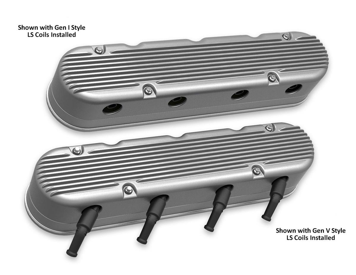 Holley 241-180 Holley Aluminum LS Valve Covers | Summit Racing