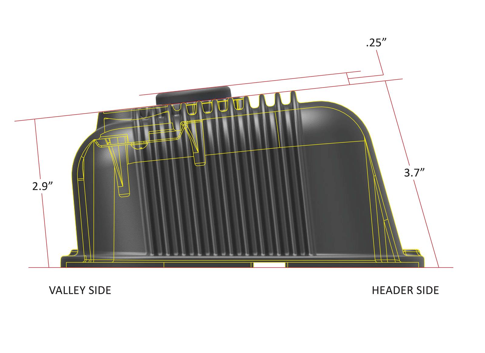 Holley Vintage Series Valve Covers 241-302 Covers, Series, Perimeter Bolt, Logo, Cast Aluminum, Black Satin, Baffled, Chevrolet, Gen V, VI, Mark IV, 396-454ci, Pair