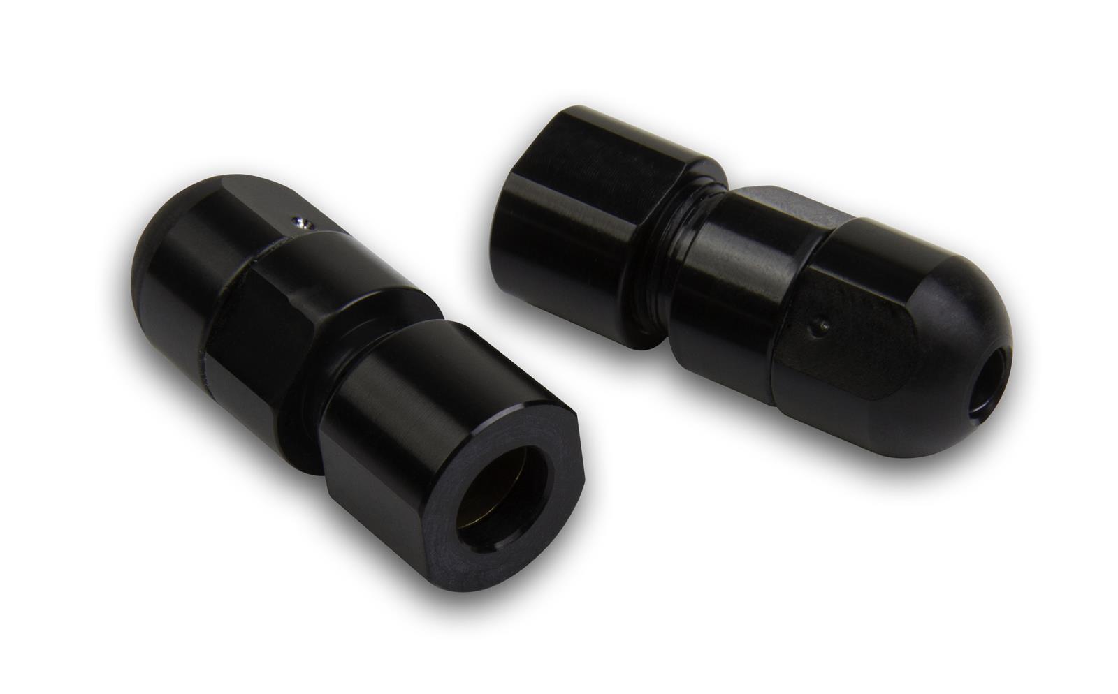 Holley Vent Tubes - Rollover Valves Black Anodized