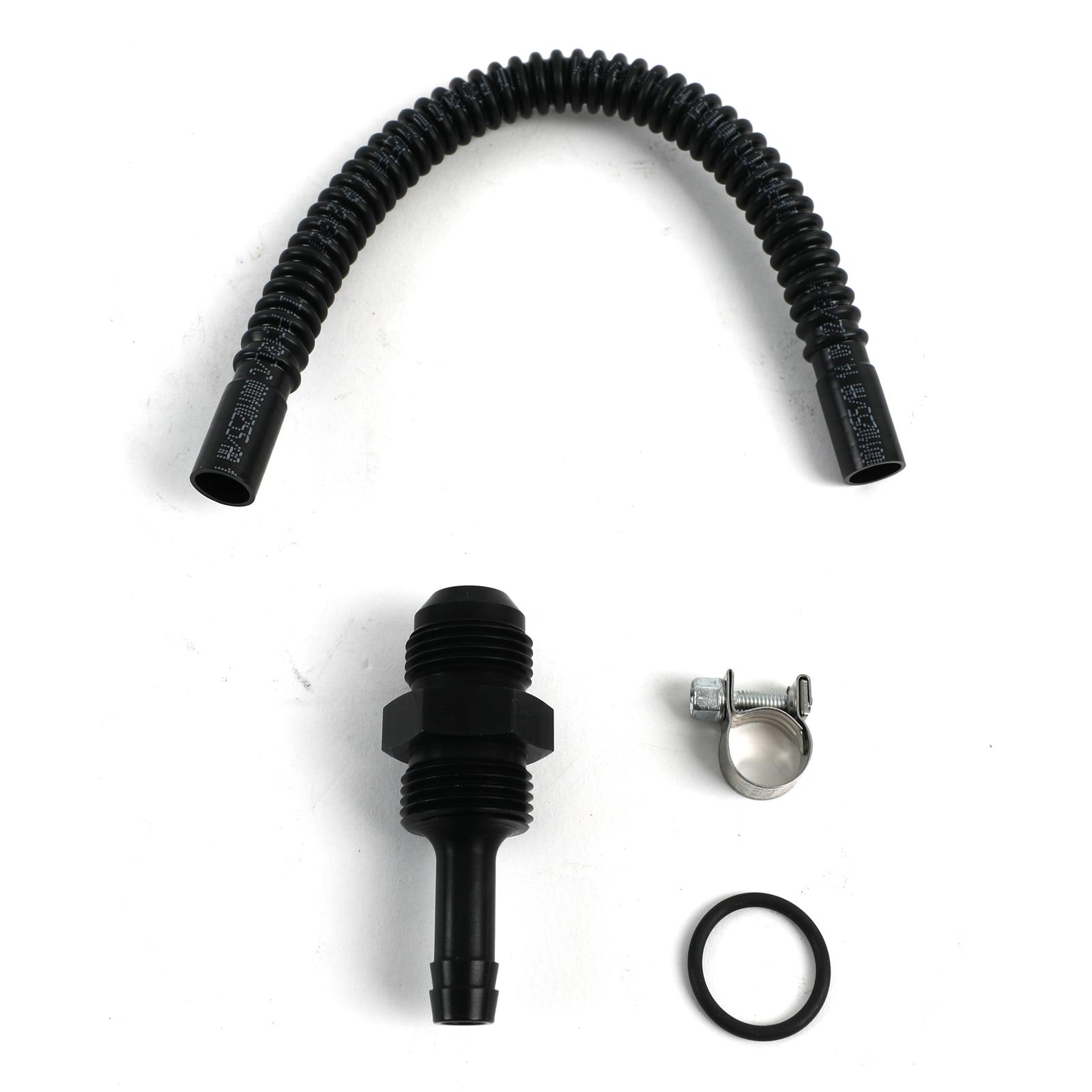 Holley Fuel Cell Return Fitting Kits 26-511 Vent Valves, -10 AN ORB to -10 AN Male, Straight Fitting, Filter, 6 ft. of Hose, Anodized Fittings, Kit