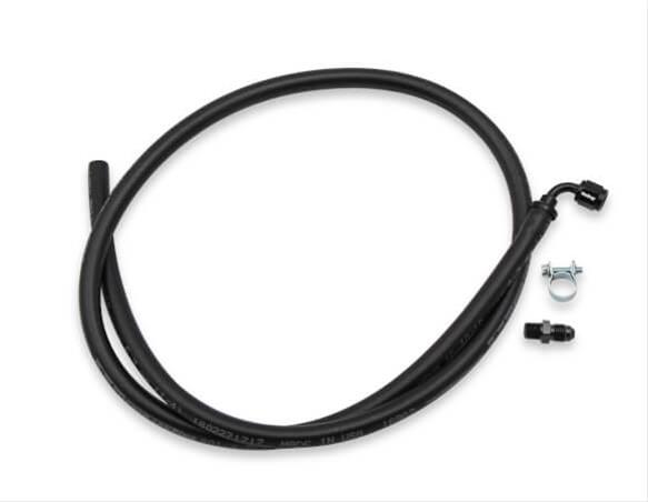 Holley LS Steam Vent Kits 26-552 Engine Coolant Crossover, Vent, Aluminum, Black Anodized, Chevy, Small Block, Kit thumbnail 4