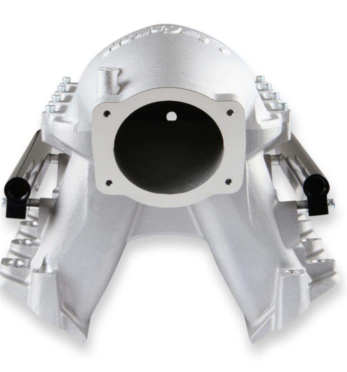 Holley EFI LS Hi-Ram Intake Manifolds 300-117 Manifolds, EFI, Hi-Ram, Rectangular Port Head, Multi-port, 105mm Bore, Aluminum, Satin Finish, Fuel Rails, Chevy, 6.0L, 6.2L, Each thumbnail 5