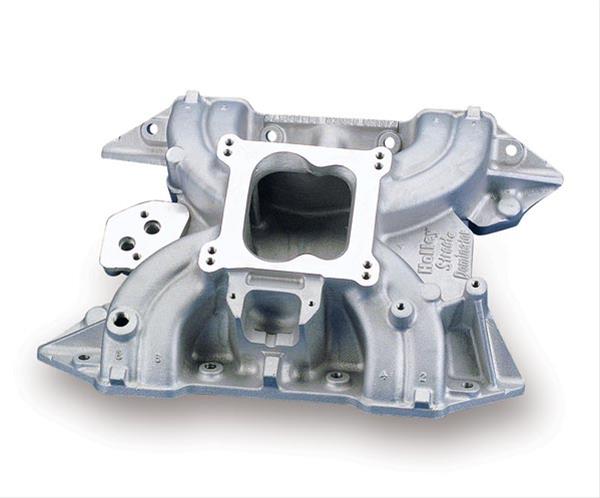Holley Street Dominator Intake Manifolds 300-14 Manifold, Carbureted, Dominator, Standard Deck, Single Plane, Idle-6,000 rpm Range, Aluminum, Natural, Dual Pattern Flange, Mopar, Each