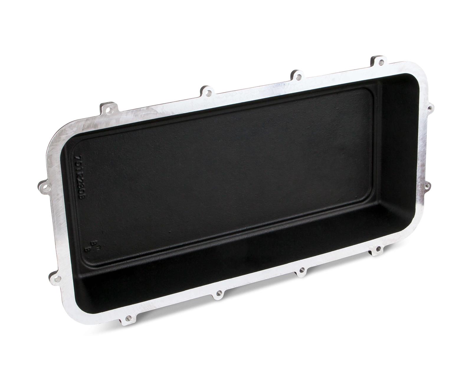 Holley LT Modular Hi-Ram Intake Manifold Tops 300-208BK Manifolds, Modular, Hi-Ram, Top Section Only, Standard Deck, Tunnel Ram Style, Aluminum, Black Finish, Chevy, 6.2L, Each