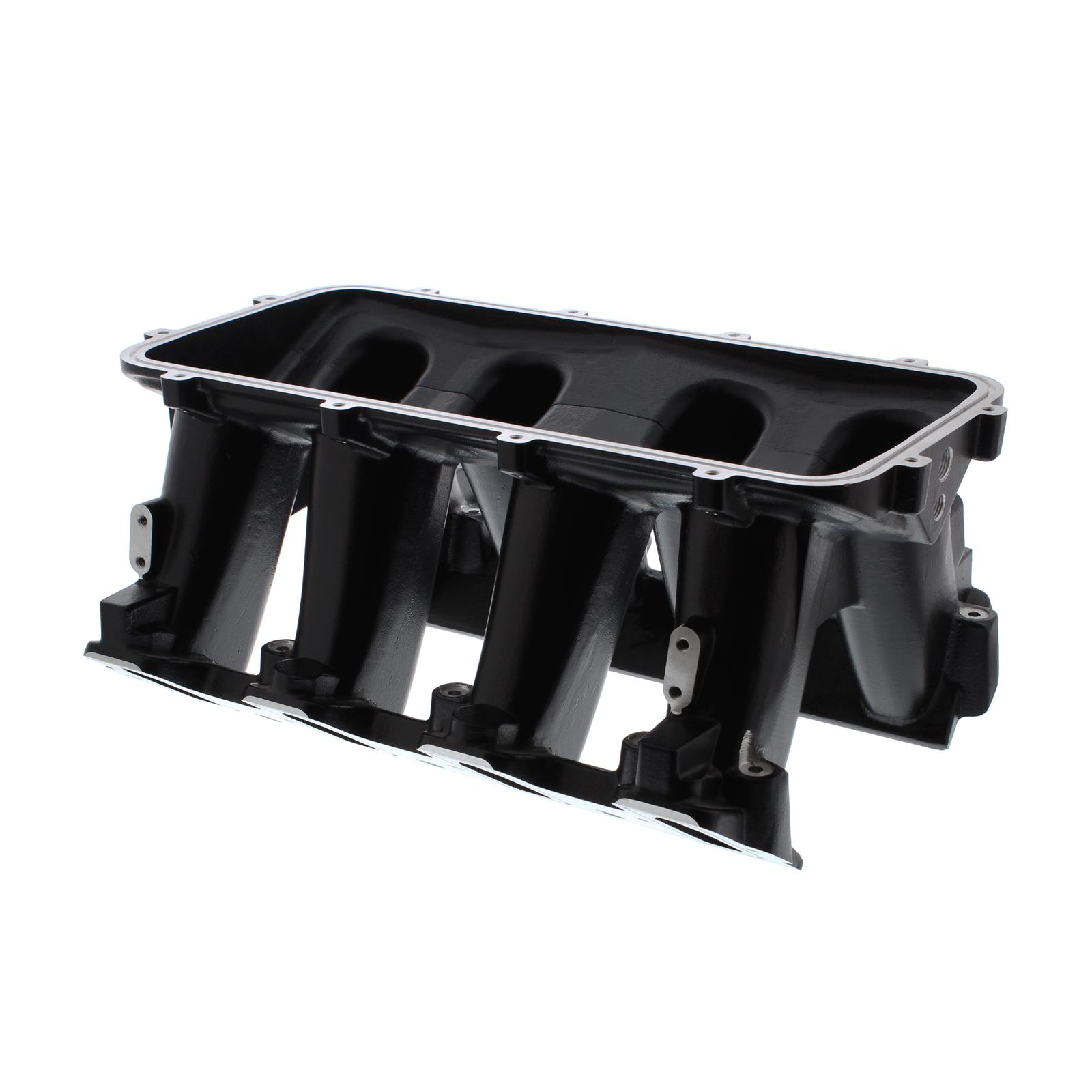 Holley LS Modular Hi-Ram Intake Manifold Bases 300-226BK Base, Hi-Ram, Base Only, Tunnel Ram, Aluminum, Black Ceramic Coated, Chevy, 4.8L, 5.3L, 5.7L, 6.0L, Cathedral Port, Each