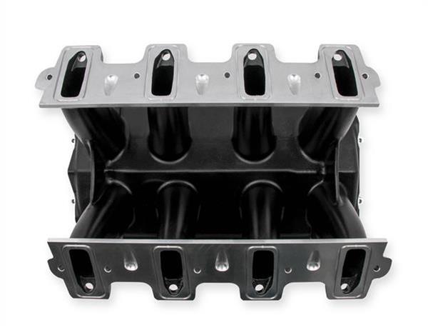 Holley EFI LS Hi-Ram Intake Manifold Bases 300-227BK Manifolds, EFI, LS, Hi-Ram, Base Only, Cathedral Port, Multi-port, Standard Deck, Aluminum, Black Finish, Chevy, 4.8L, 5.3L, 5.7L, 6.0L, Each thumbnail 2