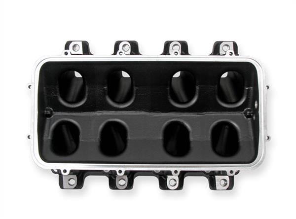 Holley EFI LS Hi-Ram Intake Manifold Bases 300-227BK Manifolds, EFI, LS, Hi-Ram, Base Only, Cathedral Port, Multi-port, Standard Deck, Aluminum, Black Finish, Chevy, 4.8L, 5.3L, 5.7L, 6.0L, Each thumbnail 3
