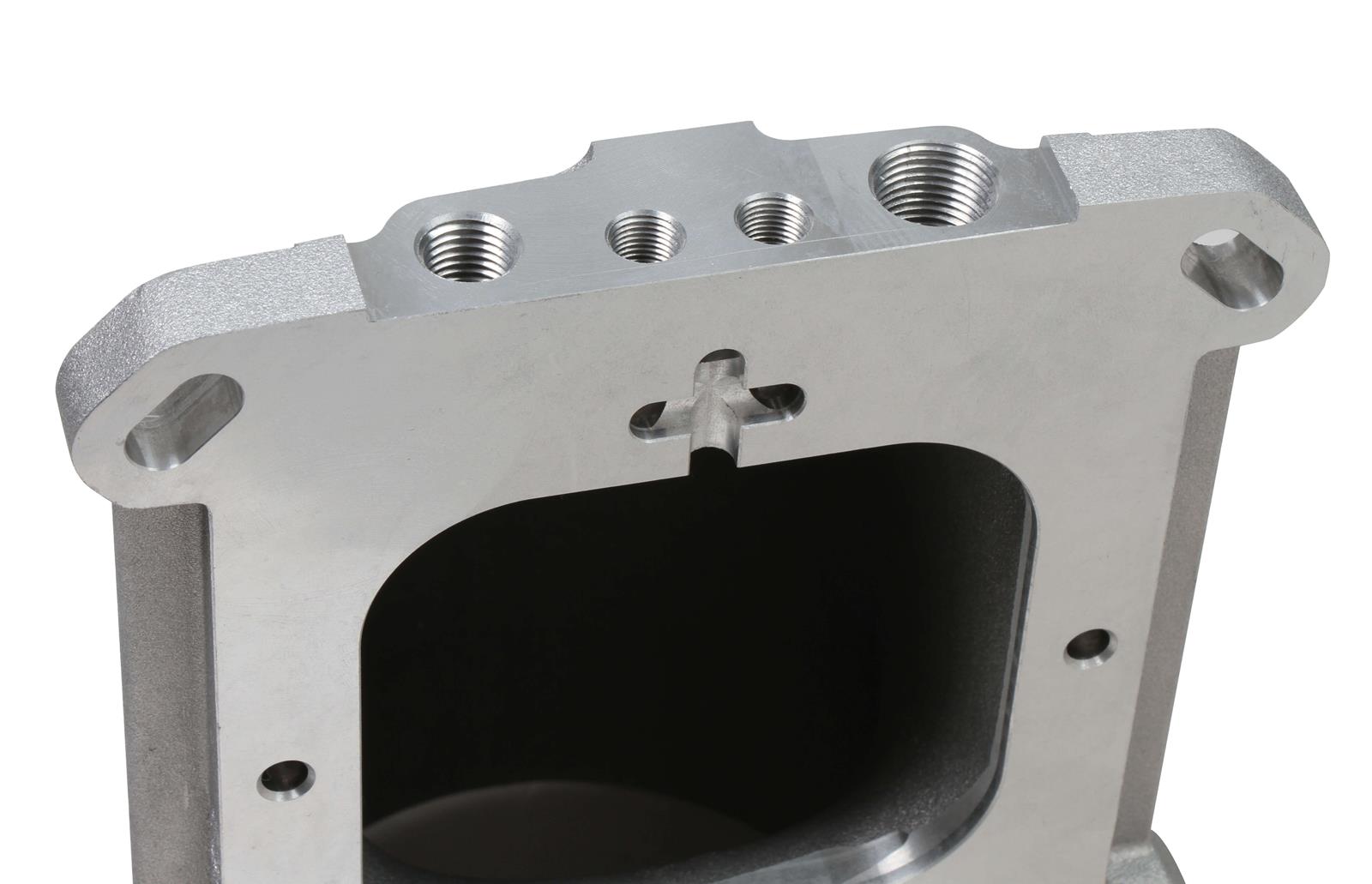 Holley Throttle Body Intake Elbows 300-240 Elbow, 105mm Bore Size, Aluminum, Natural, 5.12 in. Height, Each thumbnail 5