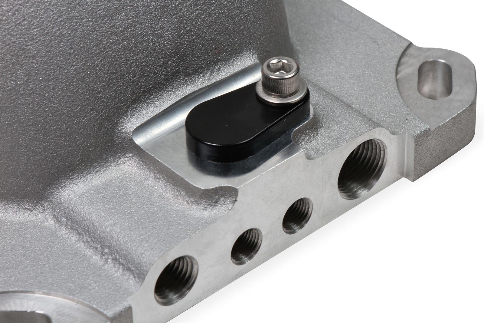 Holley Throttle Body Intake Elbows 300-240 Elbow, 105mm Bore Size, Aluminum, Natural, 5.12 in. Height, Each thumbnail 2