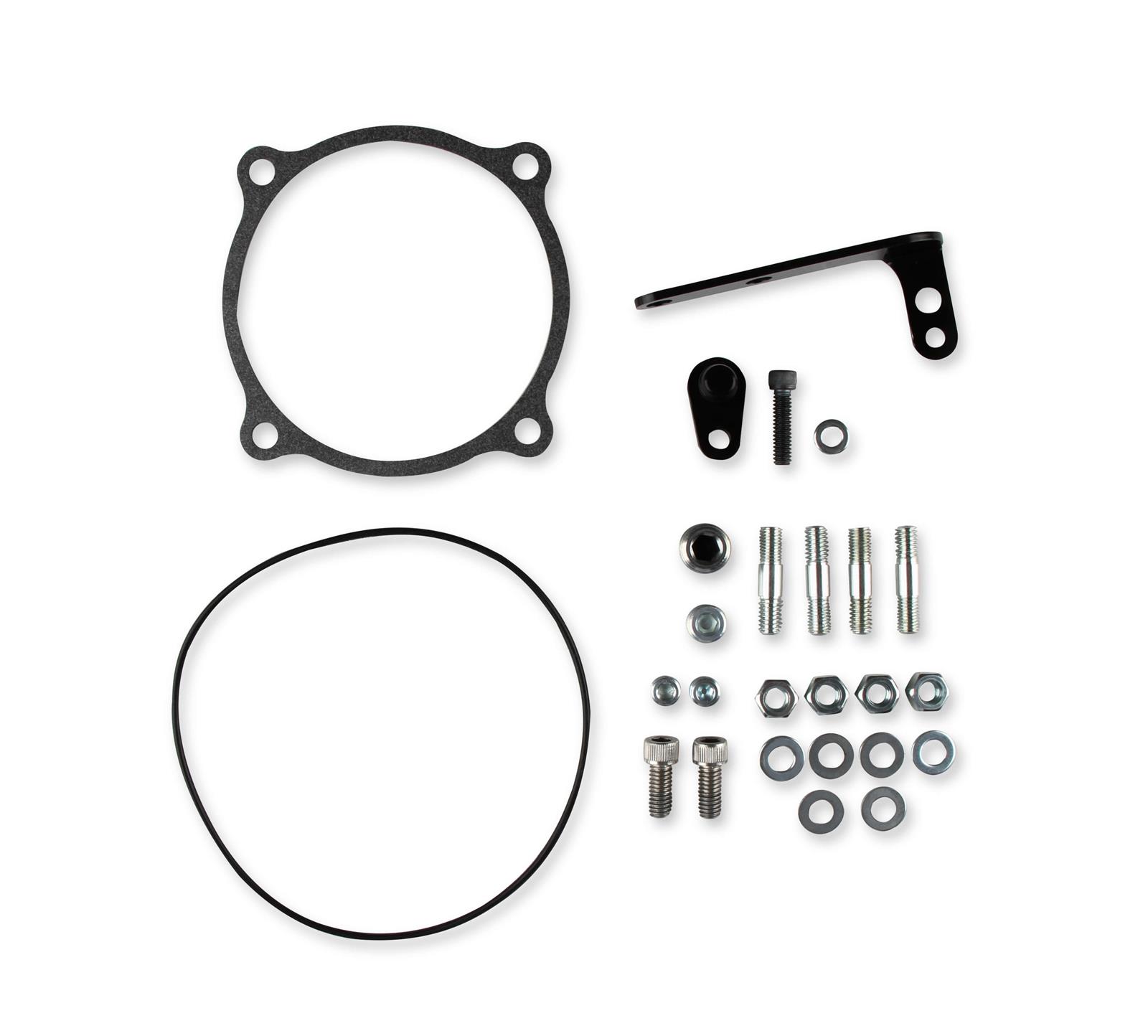 Holley Throttle Body Intake Elbows 300-240FBK Elbow, 105mm Bore Size, Aluminum, Black, 5.12 in. Height, Ford, Each