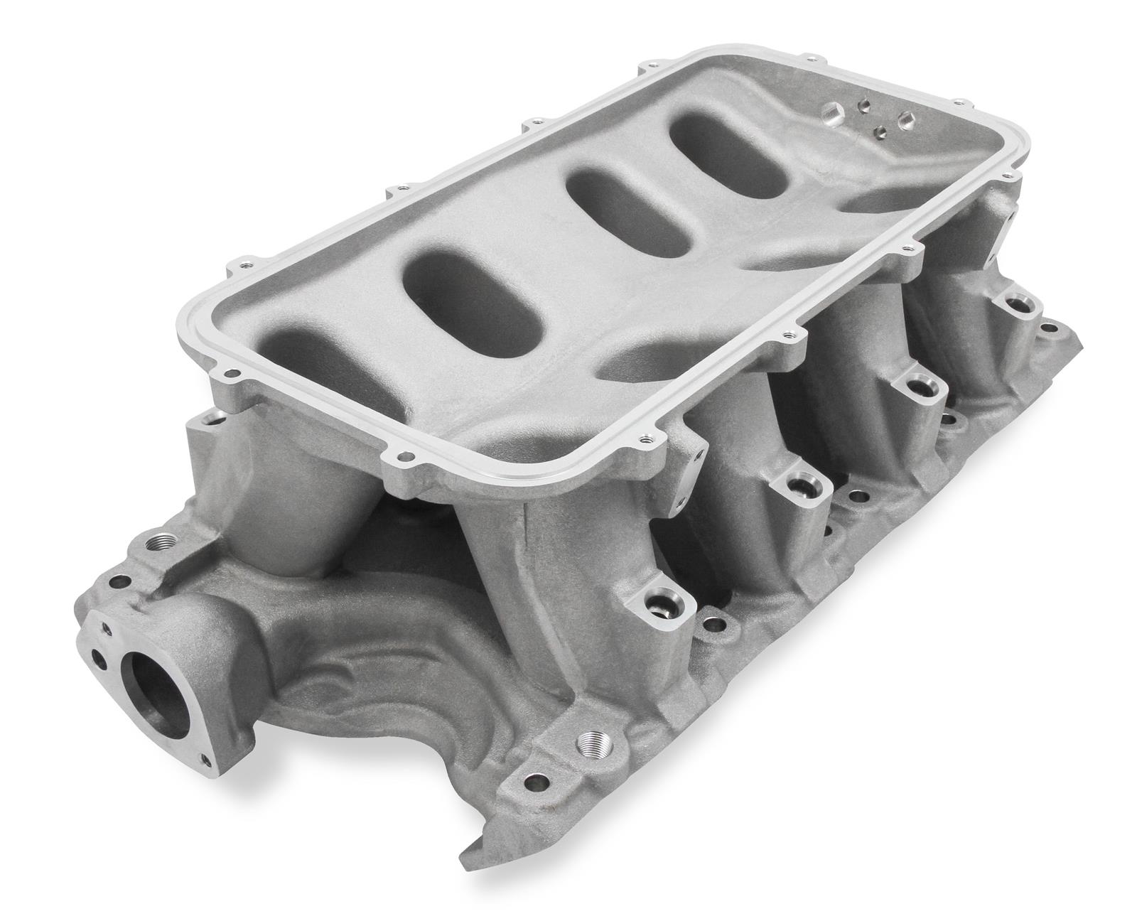 Holley 351W Ford Hi-Ram EFI Intake Manifolds 300-241 Manifolds, Ford, EFI, Multi-port, 1,500-7,000 RPM Range, Standard Deck, Aluminum, Satin Finish, Ford, 5.8L, Windsor, Kit thumbnail 2