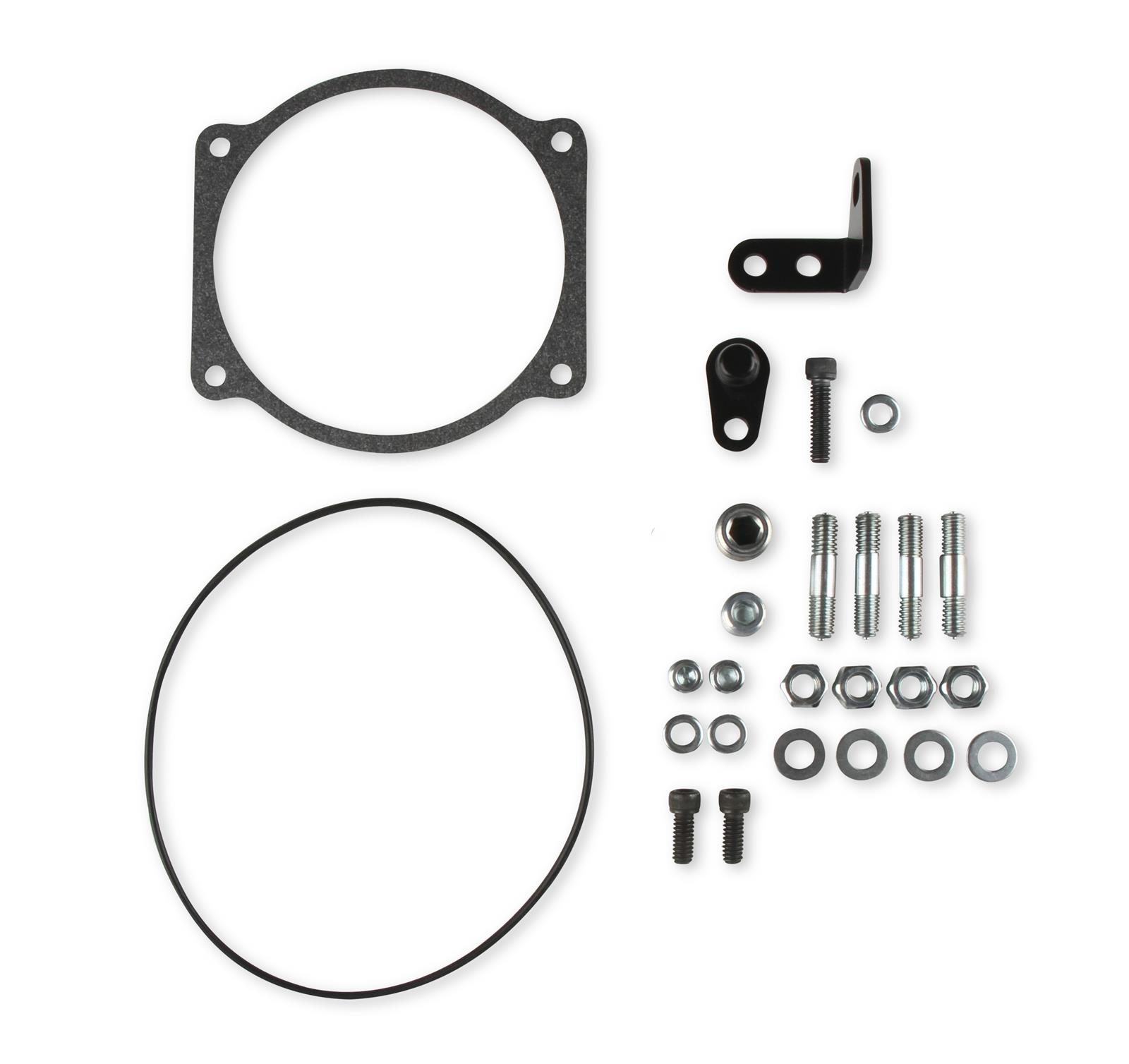 Holley Throttle Body Intake Elbows 300-248 Elbow, 105mm Bore Size, Aluminum, Natural, 4500 to GM LS Body, Each
