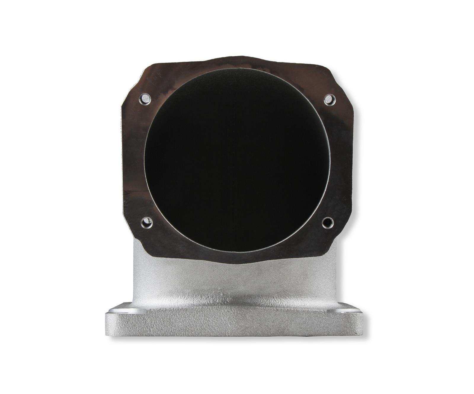 Holley Throttle Body Intake Elbows 300-248 Elbow, 105mm Bore Size, Aluminum, Natural, 4500 to GM LS Body, Each thumbnail 2