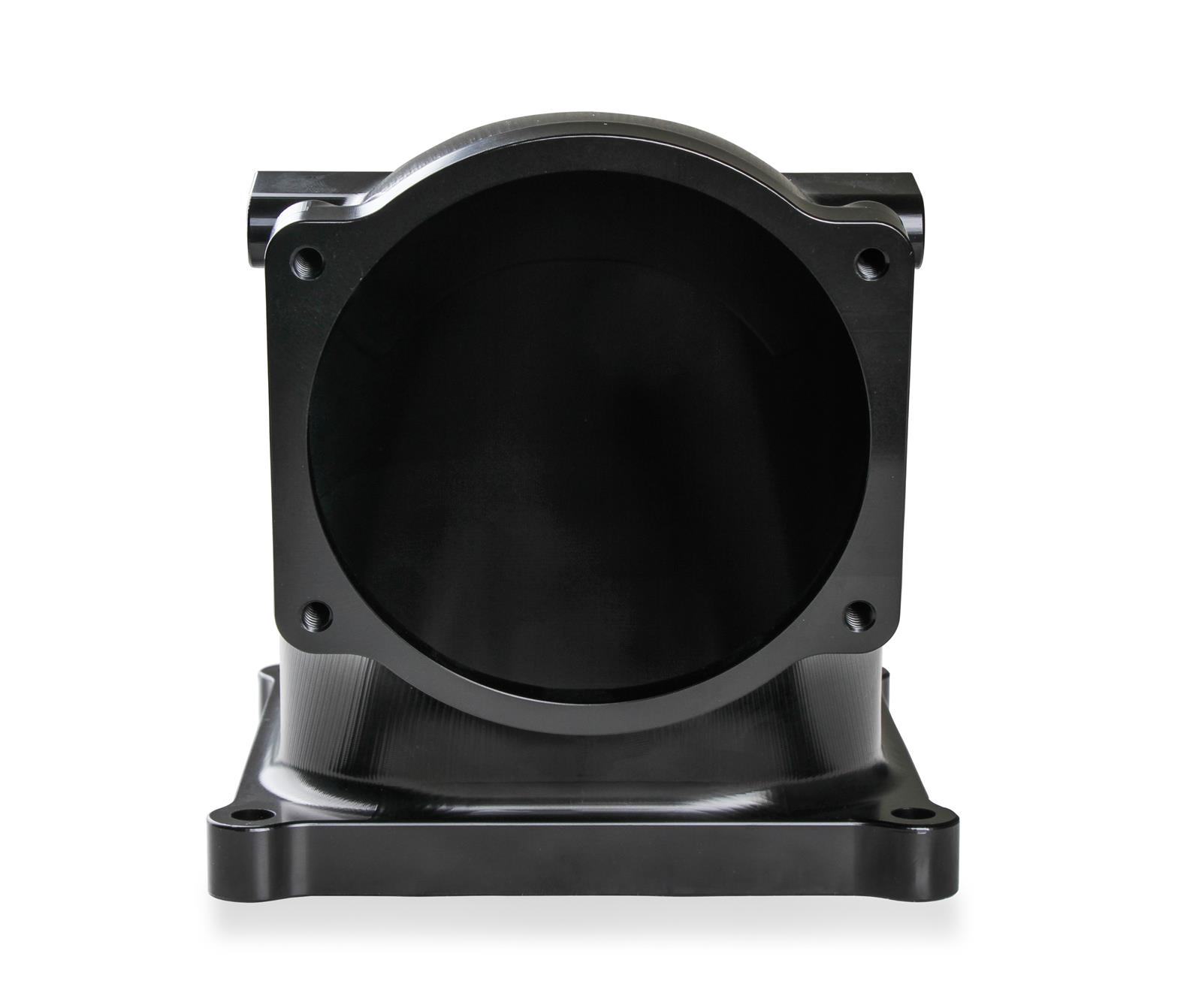 Holley Throttle Body Intake Elbows 300-253BK Elbow, 105mm Bore Size, 4500 to LS1, Aluminum, Black Finish, 6.30 in. Height, Each