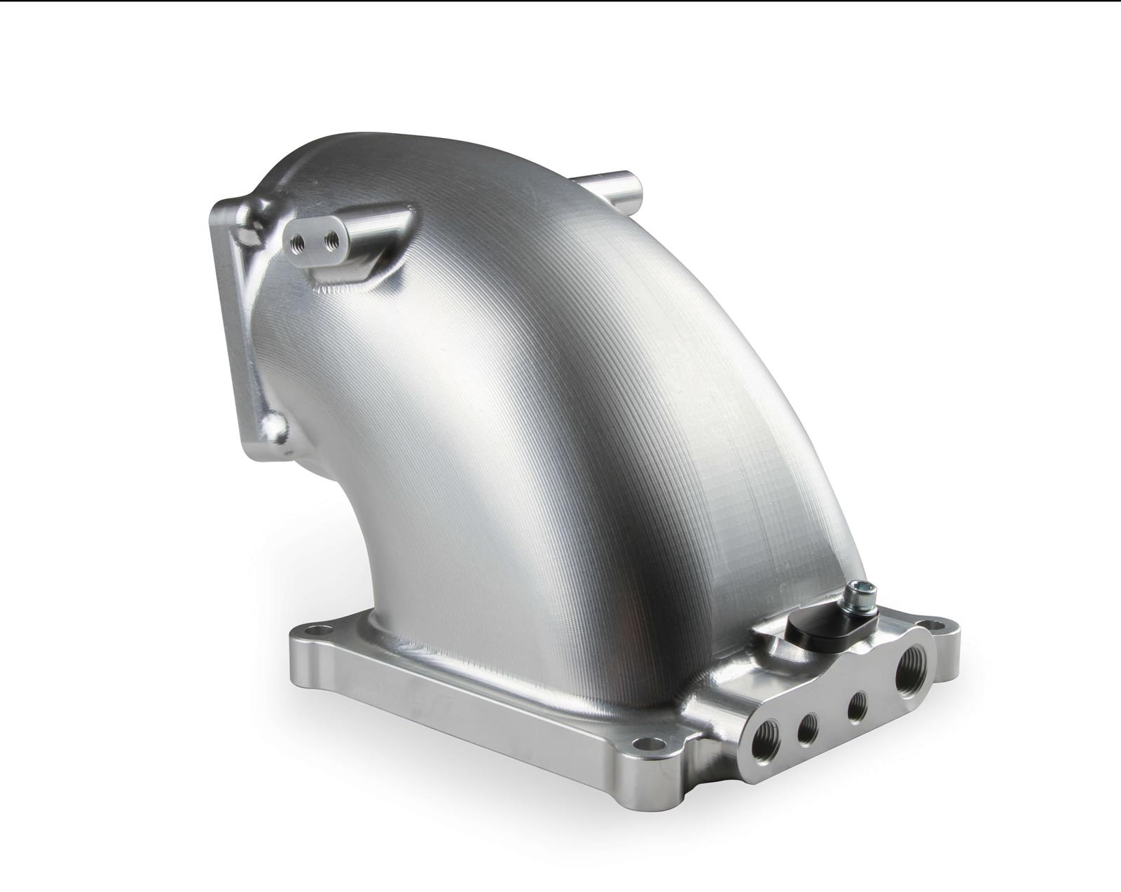 Holley Throttle Body Intake Elbows 300-253 Elbow, 105mm Bore Size, 4500 to LS1, Aluminum, Natural, 6.30 in. Height, Each thumbnail 2