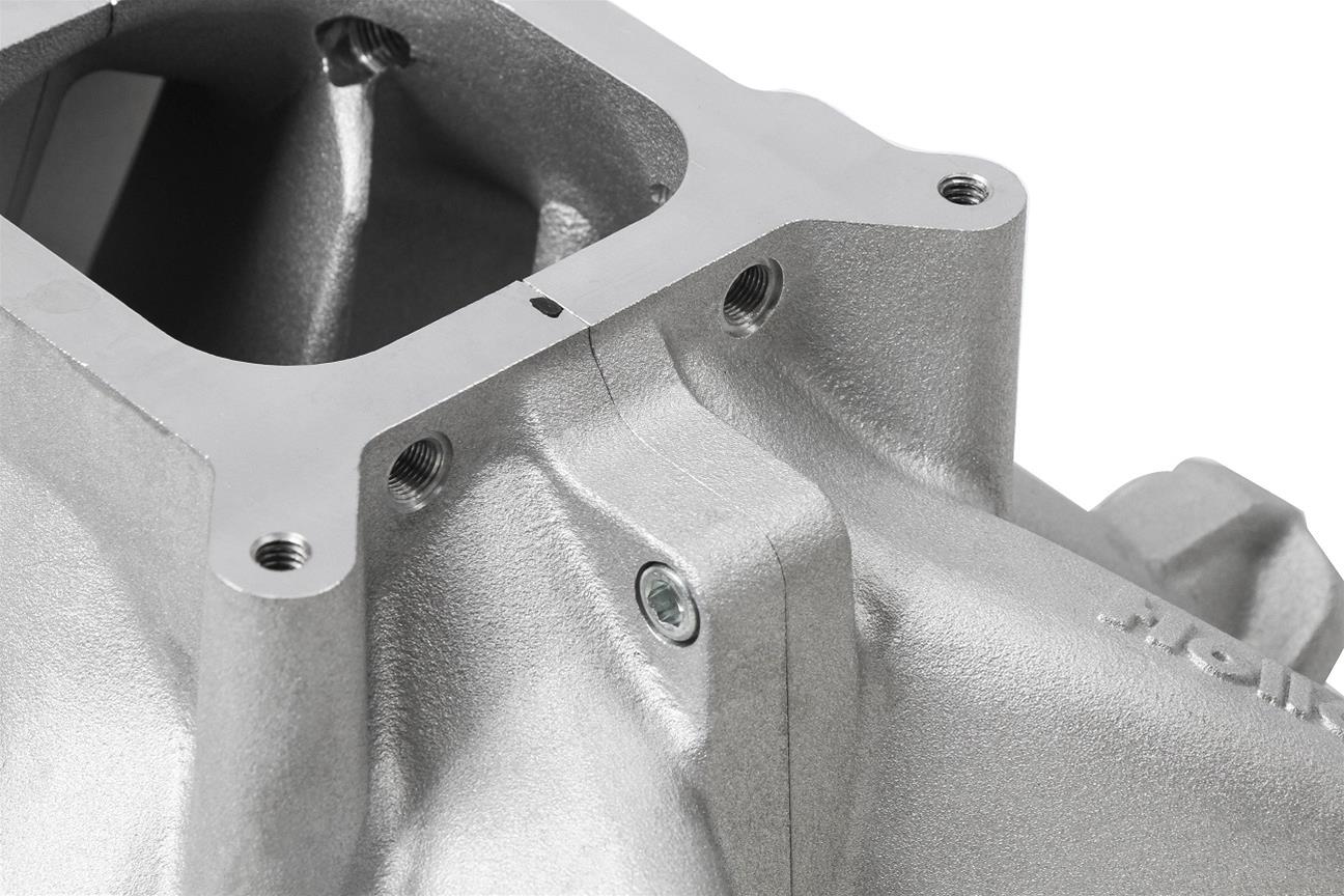 Holley LS Split Design Carbureted Intake Manifolds 300-256 Manifolds, Design, Carbureted, Cathedral Port Head, Single Plane, 4-barrel, Square Bore, Aluminum, Satin Finish, Chevy, 4.8-6.0L, Each thumbnail 9