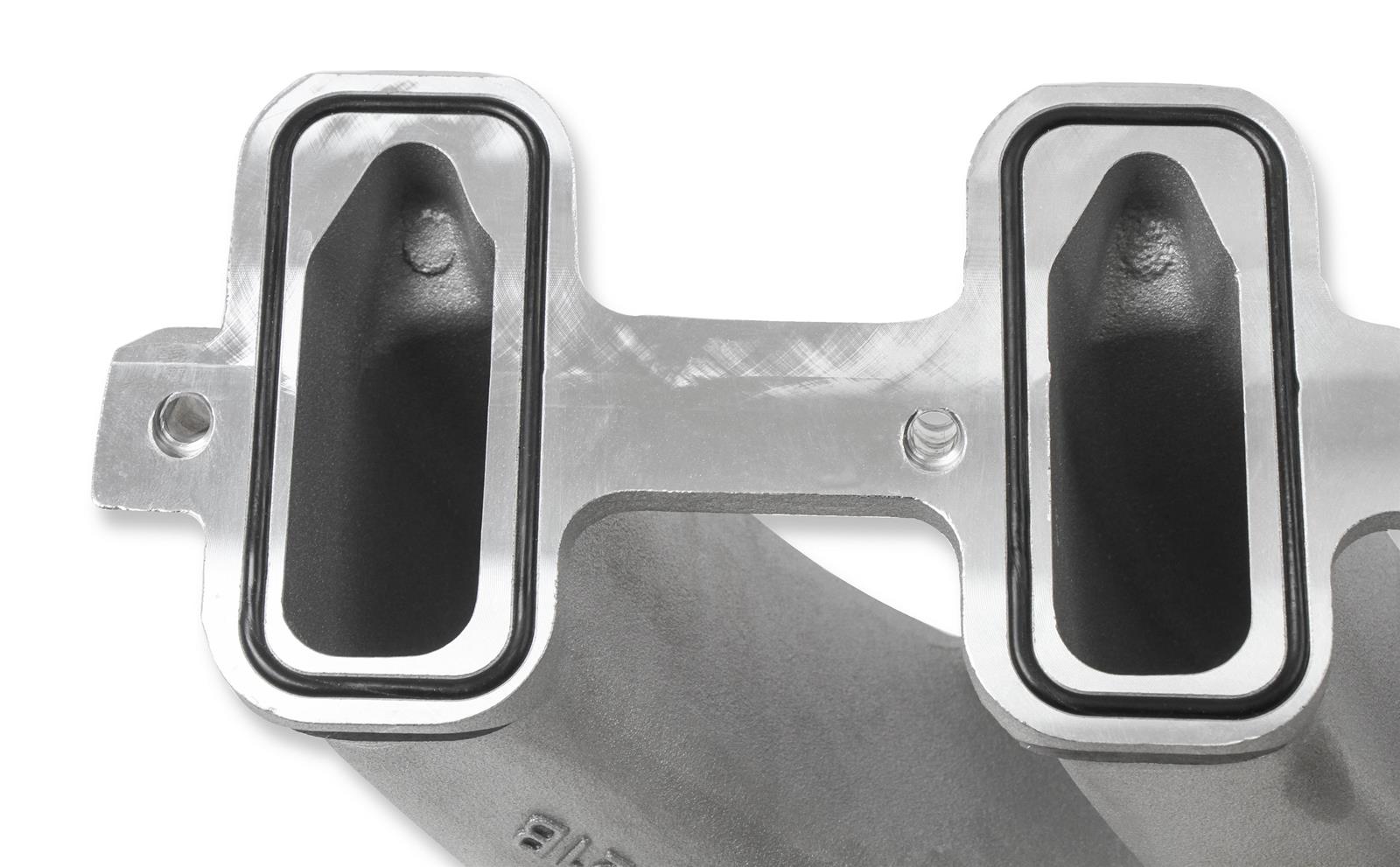 Holley LS Split Design Carbureted Intake Manifolds 300-256 Manifolds, Design, Carbureted, Cathedral Port Head, Single Plane, 4-barrel, Square Bore, Aluminum, Satin Finish, Chevy, 4.8-6.0L, Each thumbnail 7