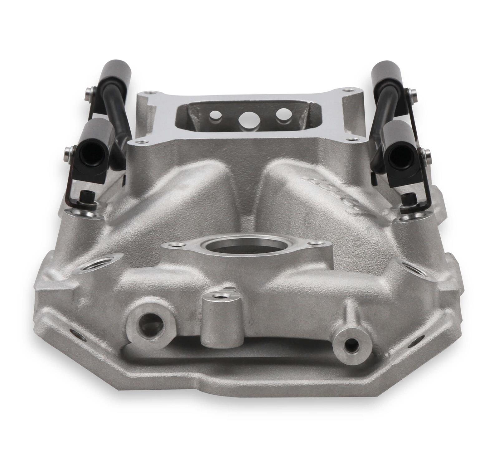 Holley EFI Intake Manifolds 300-260 Manifolds, Fuel Injected, EFI, Multi-port, Aluminum, Natural, Single-plane, Plenum, 4150 Square Bore Mounting Flange, Chevy, Small Block, Each thumbnail 2