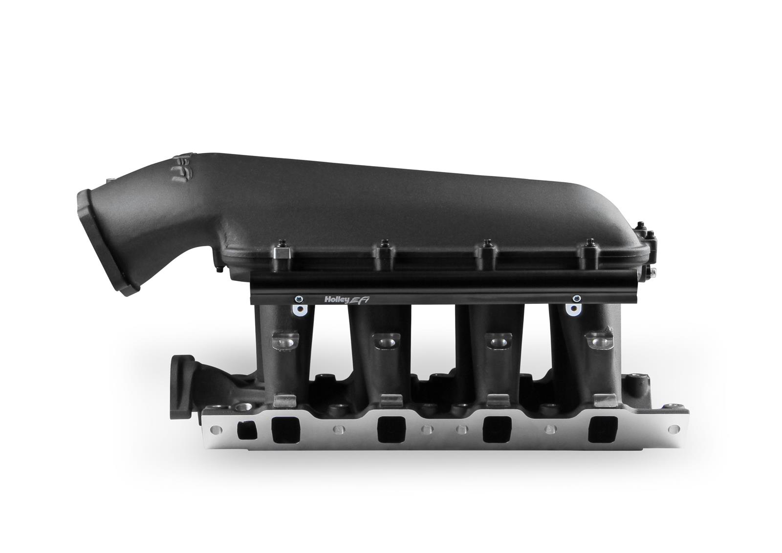 Holley SBF Hi-Ram EFI Intake Manifolds 300-272BK Manifolds, Hi-Ram, EFI, Multi-port, 1,500-7,000 RPM Range, 95mm Bore, Aluminum, Black, Ford, 4.7L, 5.0L, Windsor, 8.20 in. Deck Height, Kit thumbnail 2