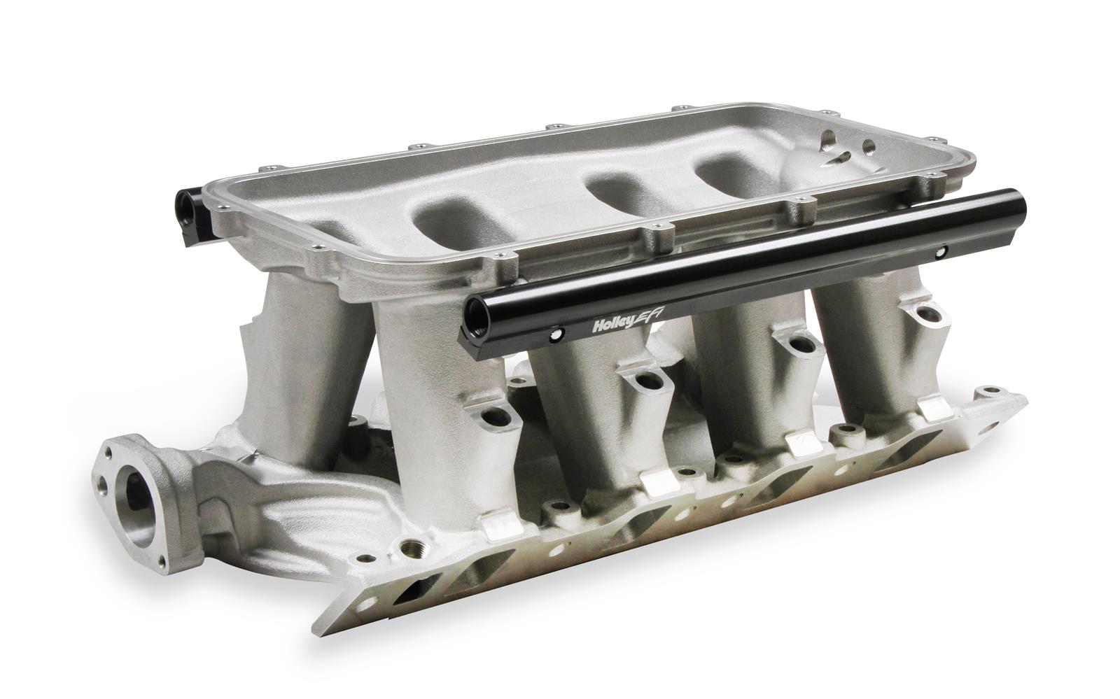 Holley SBF Hi-Ram EFI Intake Manifold Bases 300-274 Manifolds, HiRam, EFI, Multi-port, 1,500-7,000 RPM Range, Base Only, Aluminum, Satin, Ford, 4.7L, 5.0L, Windsor, 8.200 in. Deck Height, Kit thumbnail 3