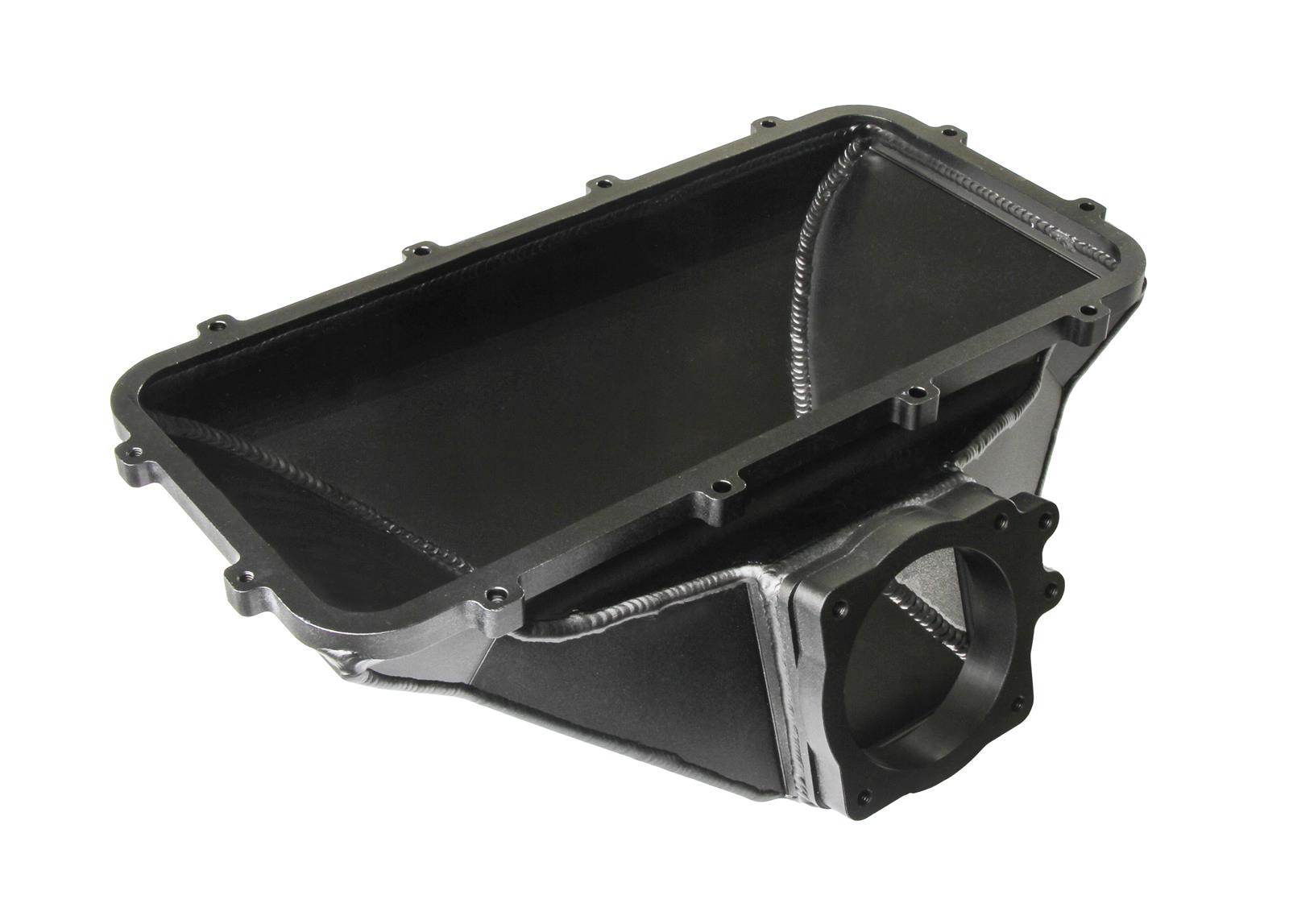 Holley EFI Ford Fabricated Hi-Ram Intake Manifold Tops 300-281 Manifolds, Fabricated, Hi-Ram, Throttle Body, Top Only, 95mm Bore, Aluminum, Black Finish, Ford, 5.0L, Windsor, Kit thumbnail 2