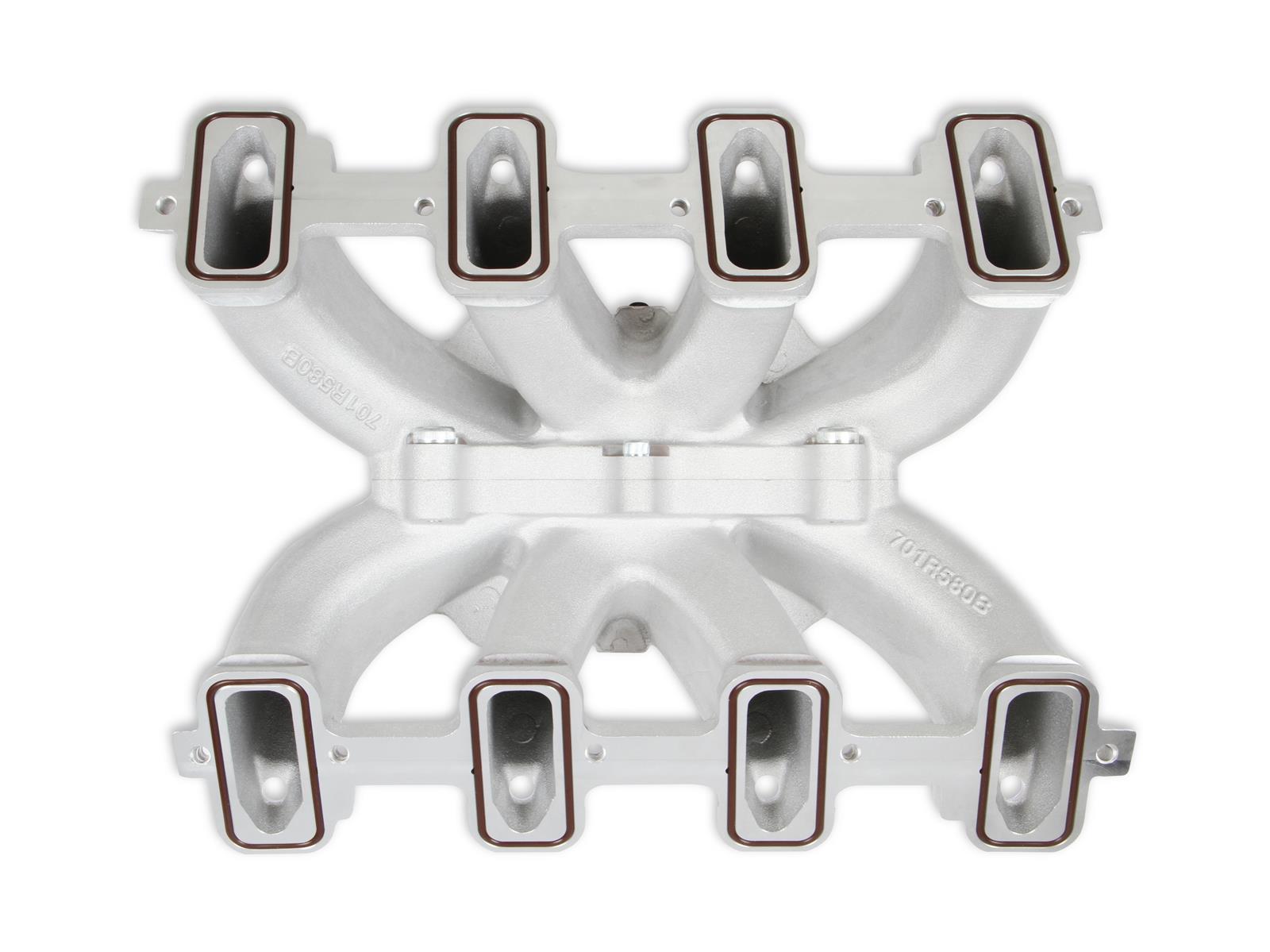 Holley EFI LS Single Plane Split-Design Race Intake Manifolds 300-294 Manifolds, Split Design EFI, Plane, Aluminum, Natural, 4500 Dominator, Chevrolet, LS1, LS2, LS6, Kit thumbnail 2