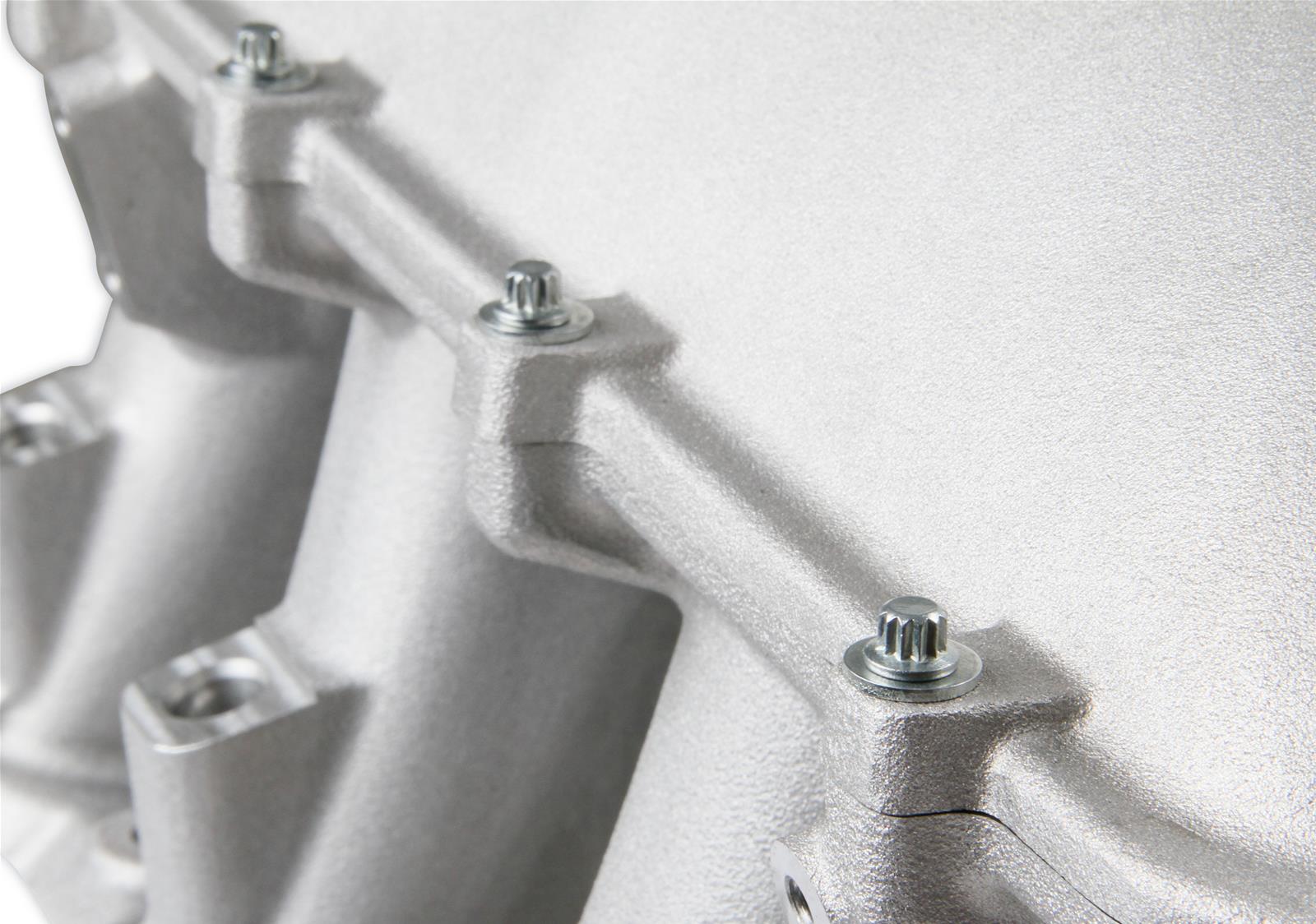 Holley SBF Hi-Ram Intake Manifold Tops 300-303 Manifolds, SBF, Hi-Ram, Throttle Body, Top Section Only, 95mm Bore, Aluminum, Satin Finish, Ford, 5.0L, 5.8L, Each thumbnail 9