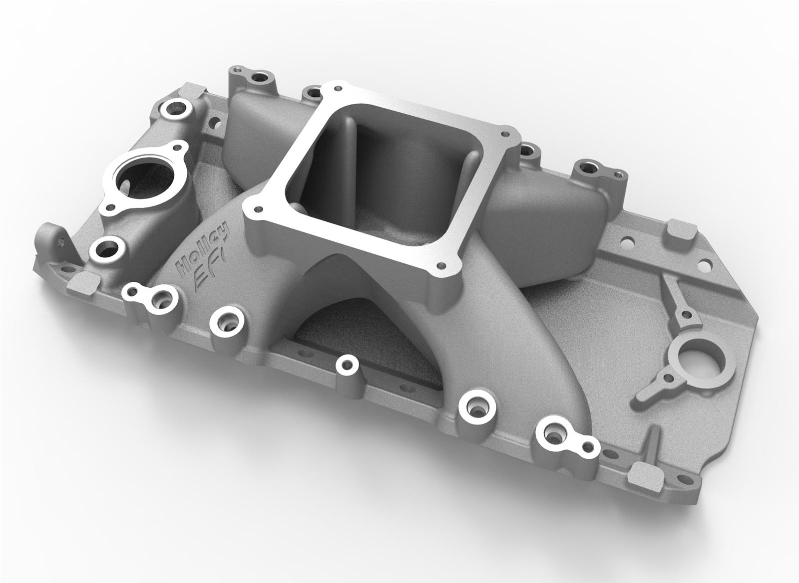 Holley EFI Intake Manifolds 300-564 Manifolds, Fuel Injected, EFI, Throttle Body Injection Style, Aluminum, 4500 Style Mounting Flange, Rectangular Port, Chevy, Big Block, Each
