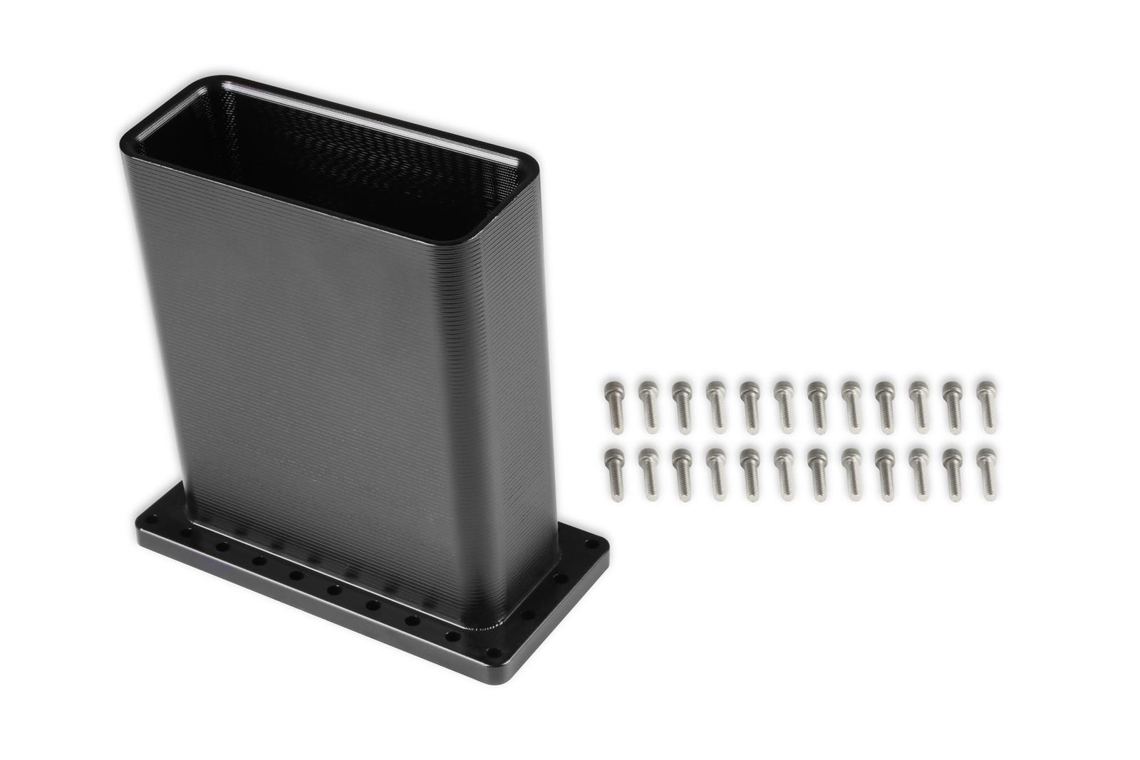 Holley LS Ultra Lo-Ram Billet Burst Panel Ducts 300-608BK Replacement Components, Duct, Fits "Large" Panels, SFI Approved, Includes Fasteners, Aluminum, Black Anodized, Each thumbnail 3