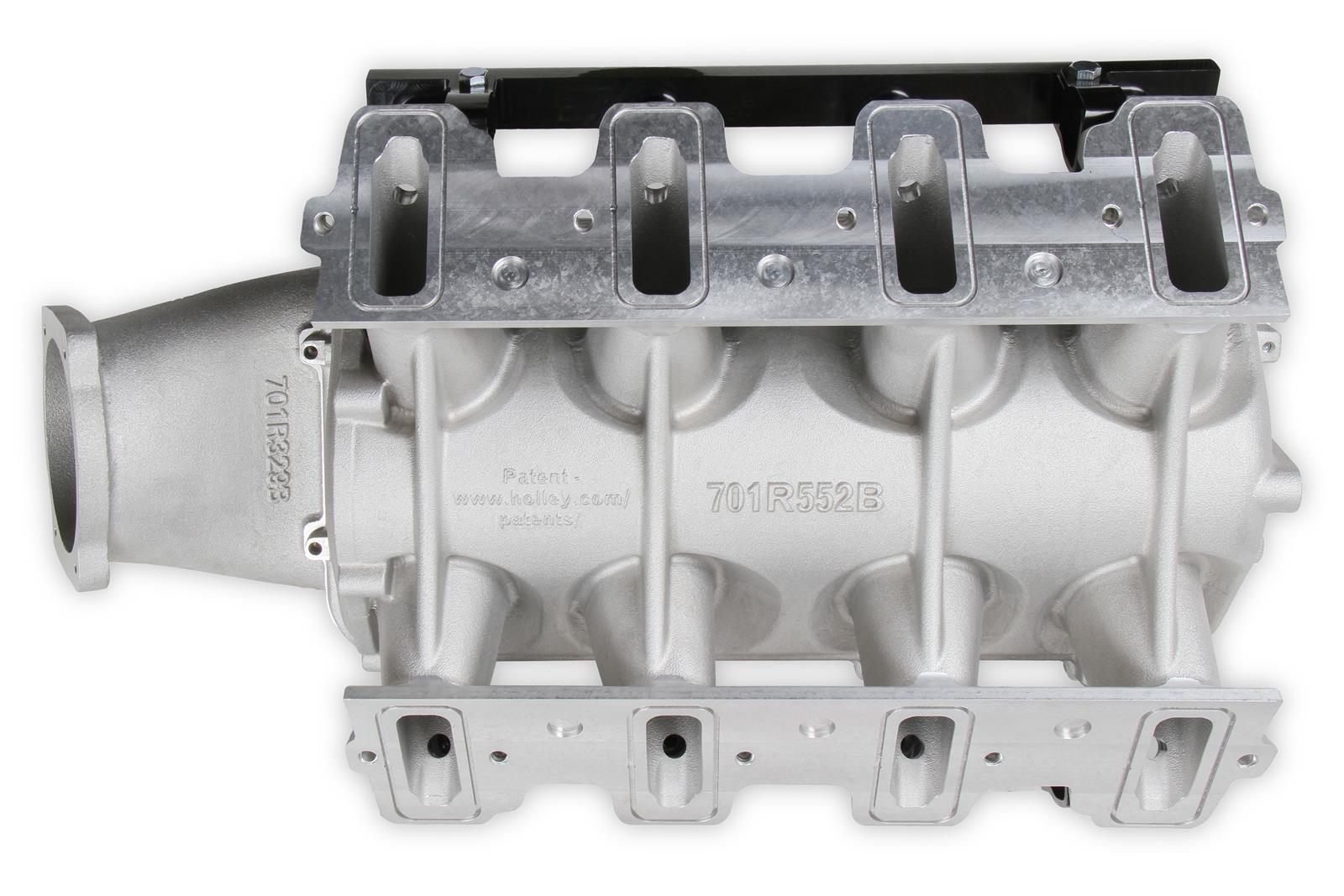 Holley LS Modular Lo-Ram EFI Intake Systems 300-620 Manifolds, Modular, EFI, Cathedral Port Head, Multi-port, Standard Deck, 105mm Bore, Aluminum, Satin Finish, Chevy, 4.8-6.0L, Each