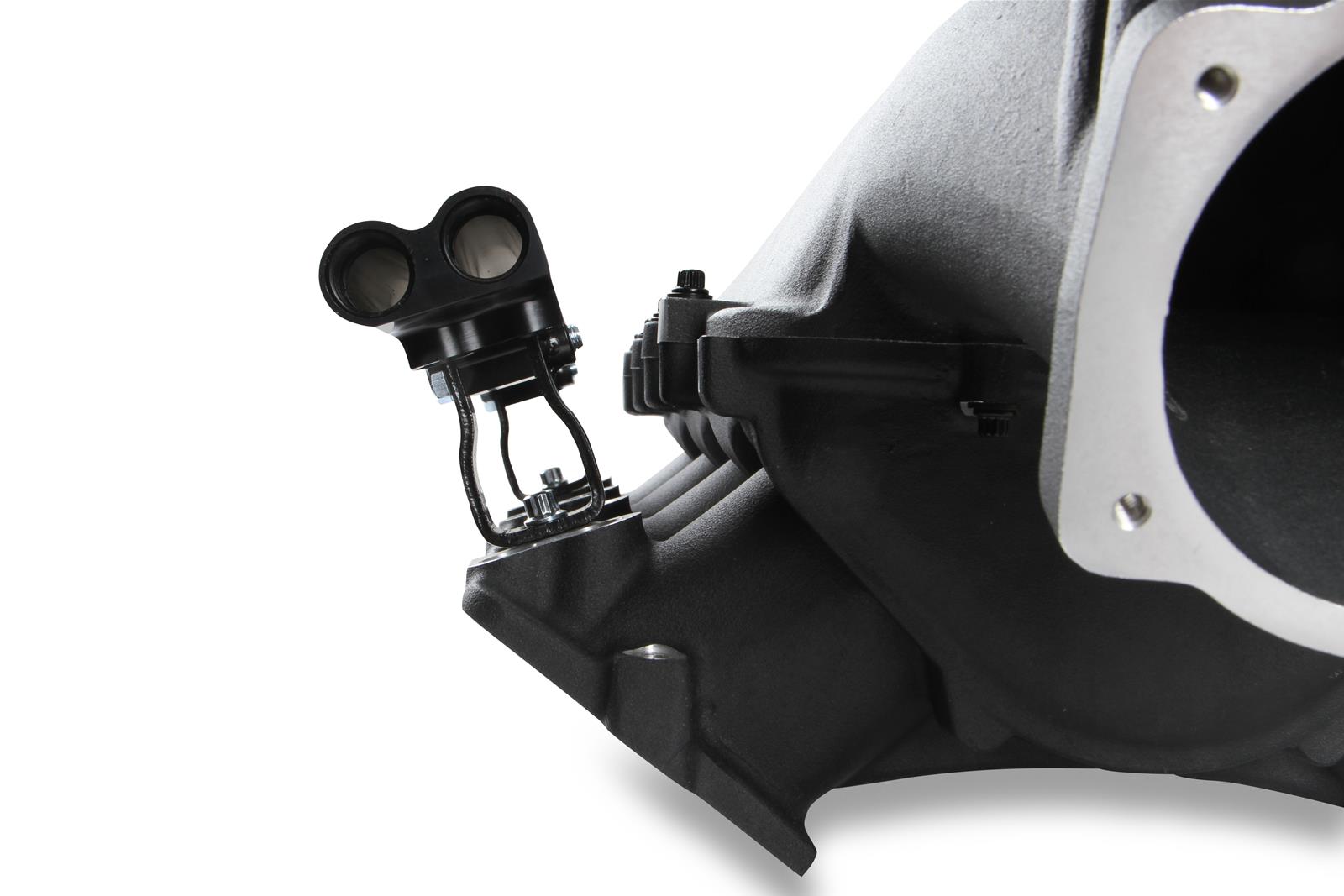 Holley LS Modular Lo-Ram EFI Intake Systems 300-624BK Manifolds, Dual Injection, EFI, Cathedral Port Heads, Standard Deck, 105mm Bore, Aluminum, Black Finish, Chevy, LS, 4.8-6.0L, Each thumbnail 4