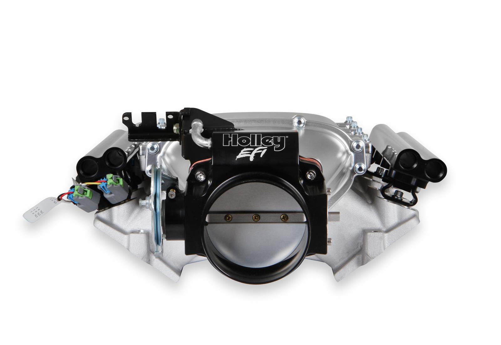 Holley Throttle Body Adapters, EFI Manifold 300-630BK EFI, LS Lo-Ram, Front-Feed, 105mm Adapter, Aluminum, Black Finish, Gasket, O-ring Cord, for 300-602, 603, Each thumbnail 3