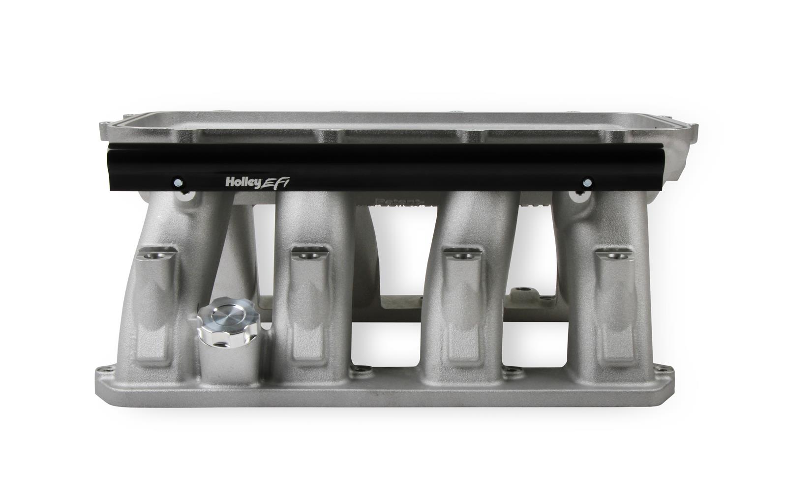 Holley EFI Gen III Hemi Hi-Ram Intake Manifolds 300-653 Manifolds, III, EFI, Base Only, Standard Deck, Cast Aluminum, Satin Finish, Chrysler, Dodge, Jeep, 5.7L, 6.1L, 6.4L, Each thumbnail 7