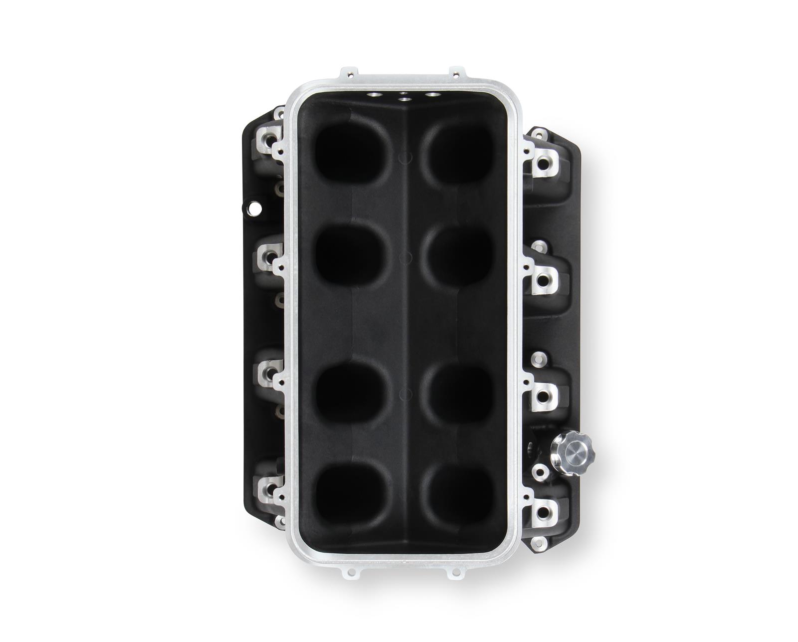 Holley EFI Gen III Hemi Hi-Ram Intake Manifolds 300-653BK Manifolds, III, EFI, Base Only, Standard Deck, Cast Aluminum, Black Finish, Chrysler, Dodge, Jeep, 5.7L, 6.1L, 6.4L, Each