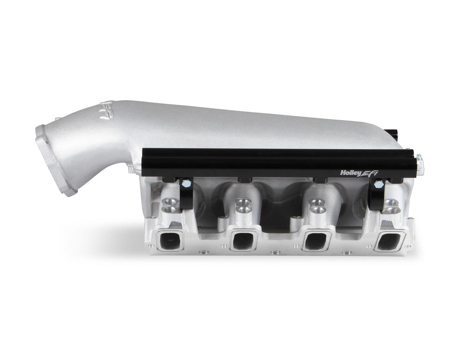 Holley LS Modular Lo-Ram EFI Intake Manifolds 300-683 Manifolds, Modular, EFI, Dual Injection, Rectangular Port Head, Multi-port, 105mm Bore, Aluminum, Satin, Chevy, 6.0L, 6.2L, Each thumbnail 2