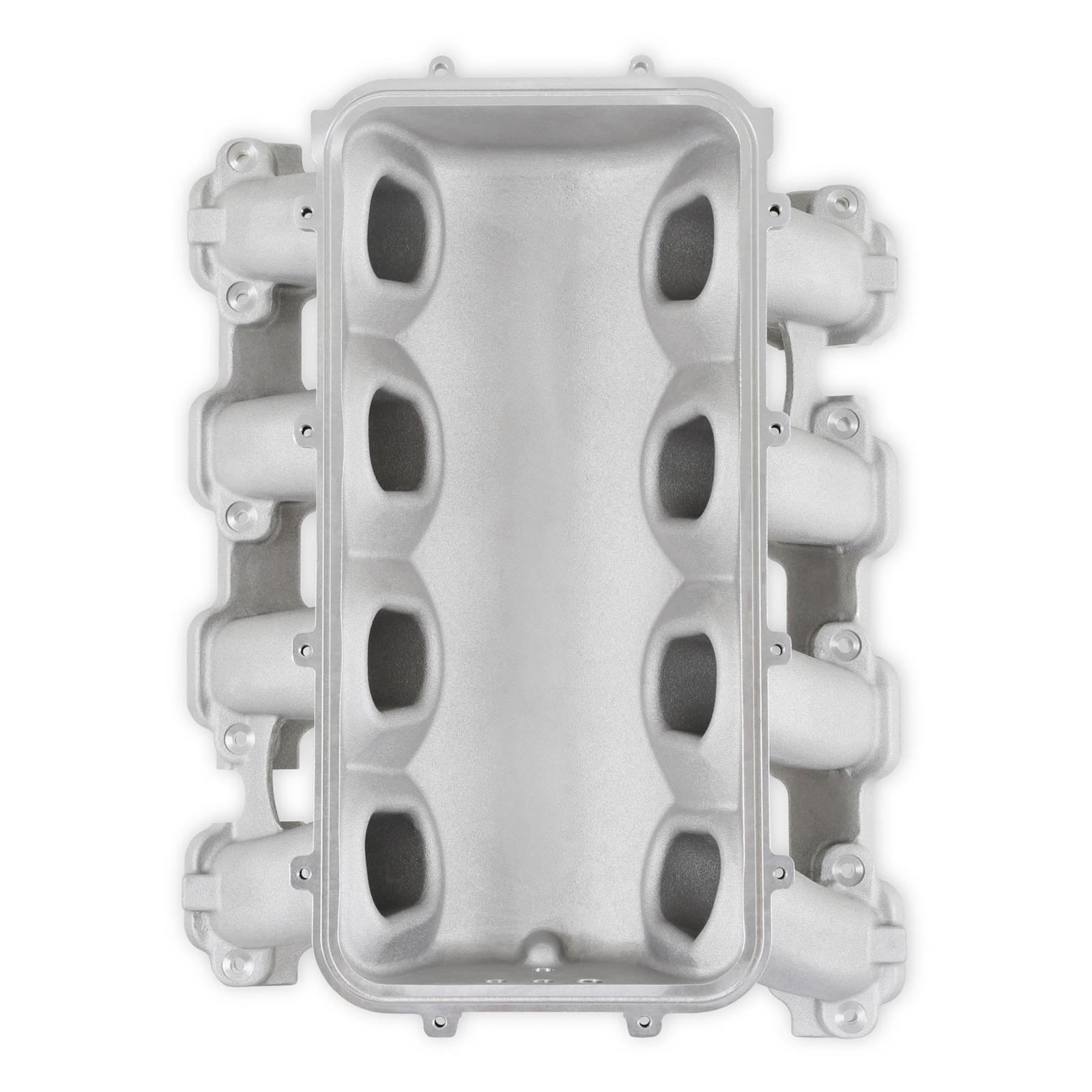 Holley EFI LT1 Gen V Lo-Ram Intake Manifolds 300-710 Manifolds, EFI, LT1, V, Lo-Ram, Base Only, Direct Injection, Standard Deck, Aluminum, Satin Finish, Chevy, V, 5.3L, 6.2L, Each
