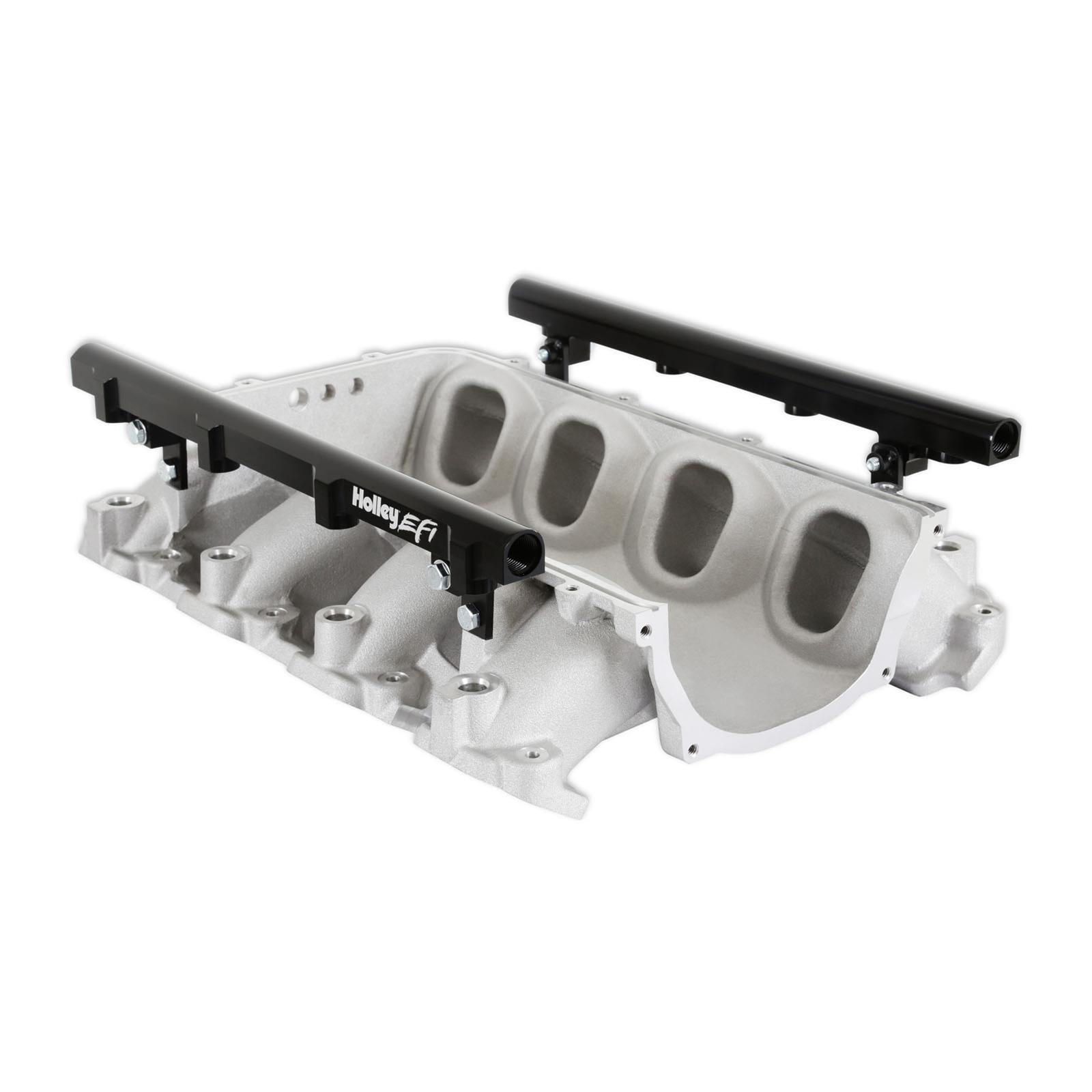 Holley EFI LT1 Gen V Ultra Lo-Ram Intake Manifolds 300-713 Manifolds, EFI, LT1, V, Lo-Ram, Base Only, Multi-Port Injection, Standard Deck, Aluminum, Satin, Chevy, 5.3L, 6.2L, Each thumbnail 8
