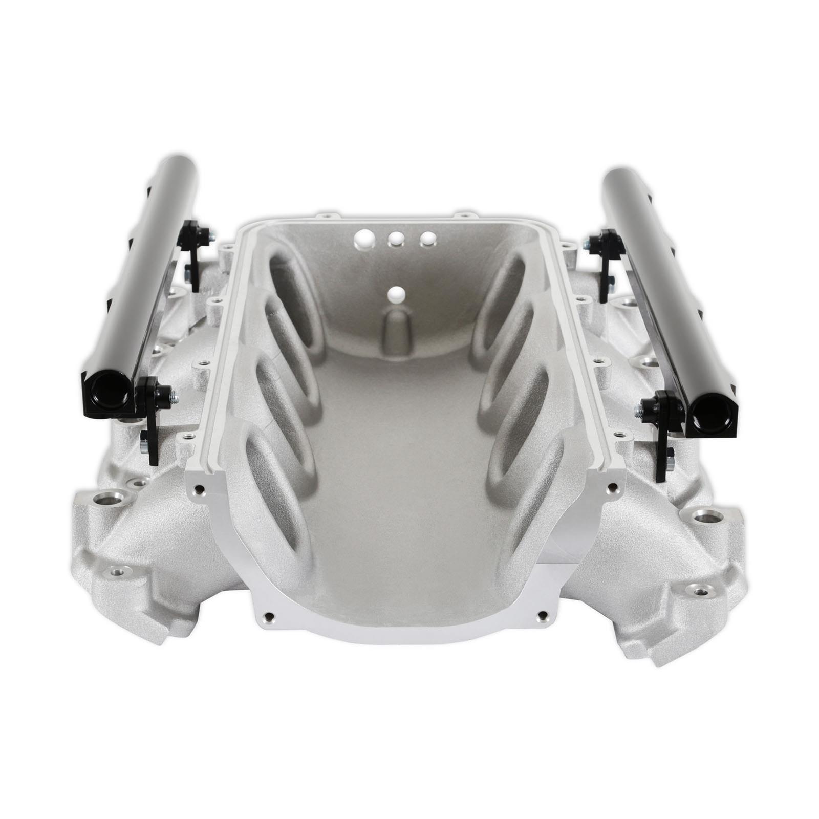 Holley EFI LT1 Gen V Ultra Lo-Ram Intake Manifolds 300-713 Manifolds, EFI, LT1, V, Lo-Ram, Base Only, Multi-Port Injection, Standard Deck, Aluminum, Satin, Chevy, 5.3L, 6.2L, Each