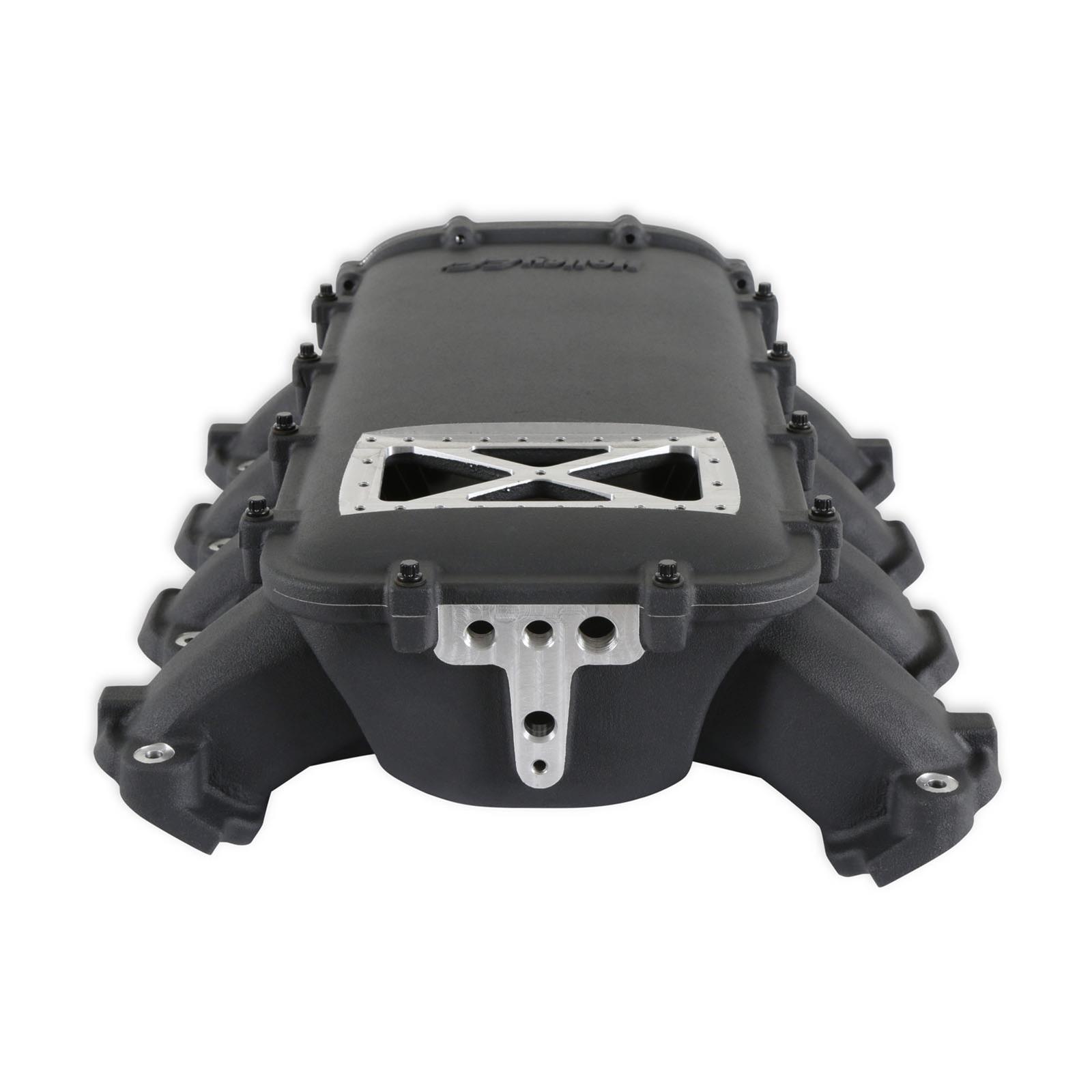 Holley EFI LT1 Gen V Ultra Lo-Ram Intake Manifolds 300-717BK Manifolds, EFI, LT1, V, Lo-Ram, Multi-port Injection, 105mm Bore, Standard Deck, Aluminum, Black, Chevy, 5.3L, 6.2L, Each thumbnail 3