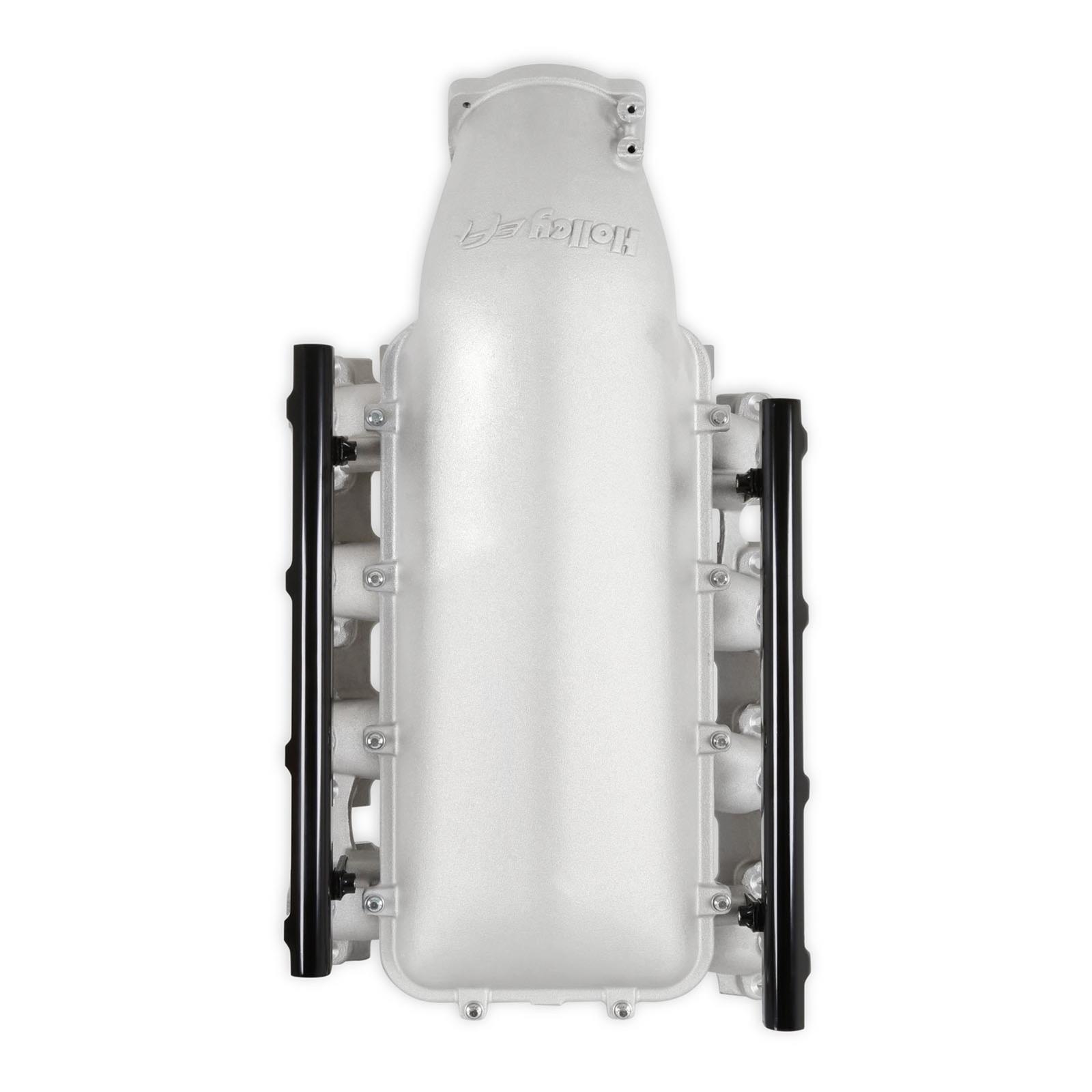 Holley EFI LT1 Gen V Lo-Ram Intake Manifolds 300-718 Manifolds, EFI, LT1, V, Lo-Ram, Multi-port Injection, 105mm Bore, Standard Deck, Aluminum, Satin Finish, Chevy, 5.3L, 6.2L, Each thumbnail 2