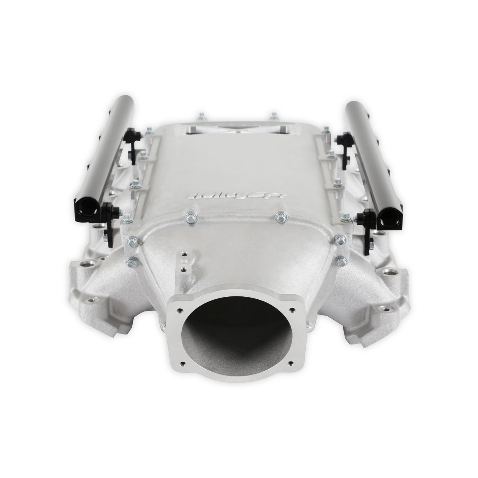 Holley EFI LT1 Gen V Ultra Lo-Ram Intake Manifolds 300-719 Manifolds, EFI, LT1, V, Lo-Ram, Burst Panel Flange, Multi-port Injection, 105mm Bore, Aluminum, Satin, Chevy, 5.3L, 6.2L, Each thumbnail 6